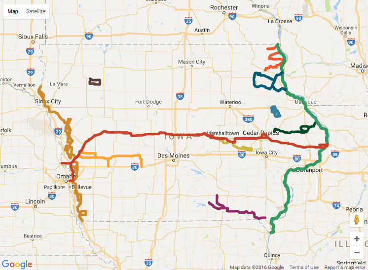 Iowa Scenic Byways Map Road Trip The Great River Road National Scenic Byway