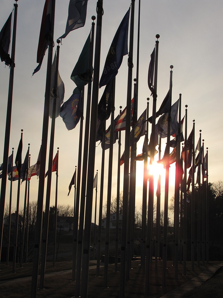 Iowa's Unique Attractions: Avenue of Flags, Brooklyn