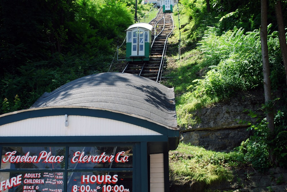 World's Shortest and Steepest Railway: Fenelon Place Elevator in Dubuque, Iowa