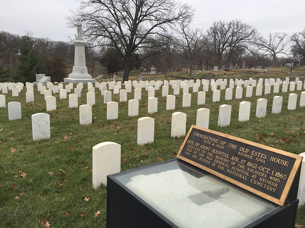 Iowa & the Civil War: Keokuk National Cemetery, Keokuk Iowa
