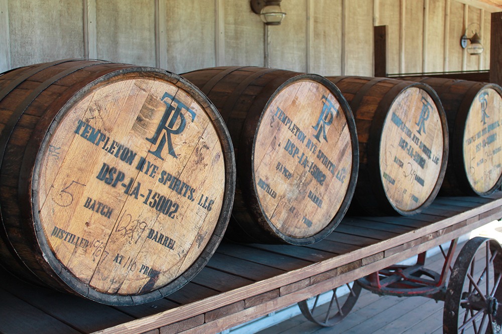 Templeton Rye Distillery Barrels Iowa