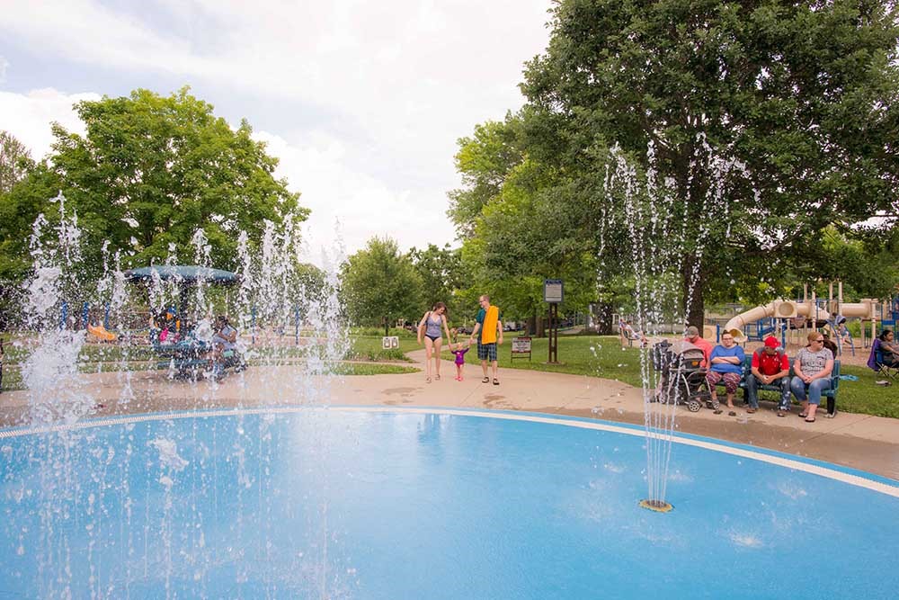 Ashby Park Splash Pad, Des Moines, Iowa