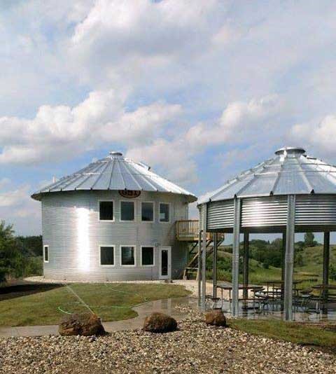 Grain Bin Cabins at Dog Creek Park, Sutherland