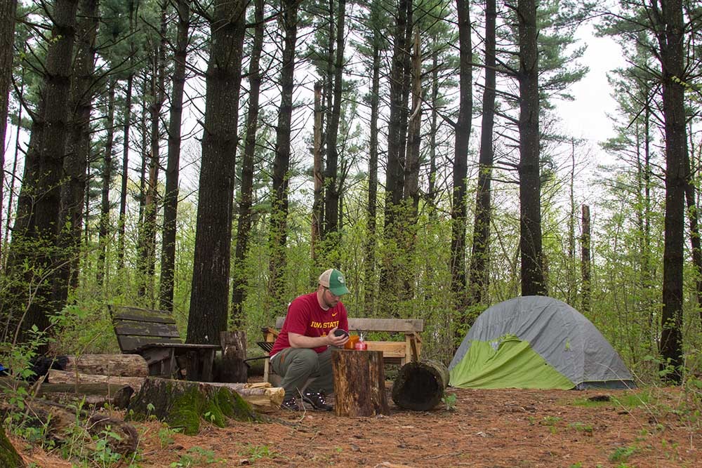 Backpacking in Iowa