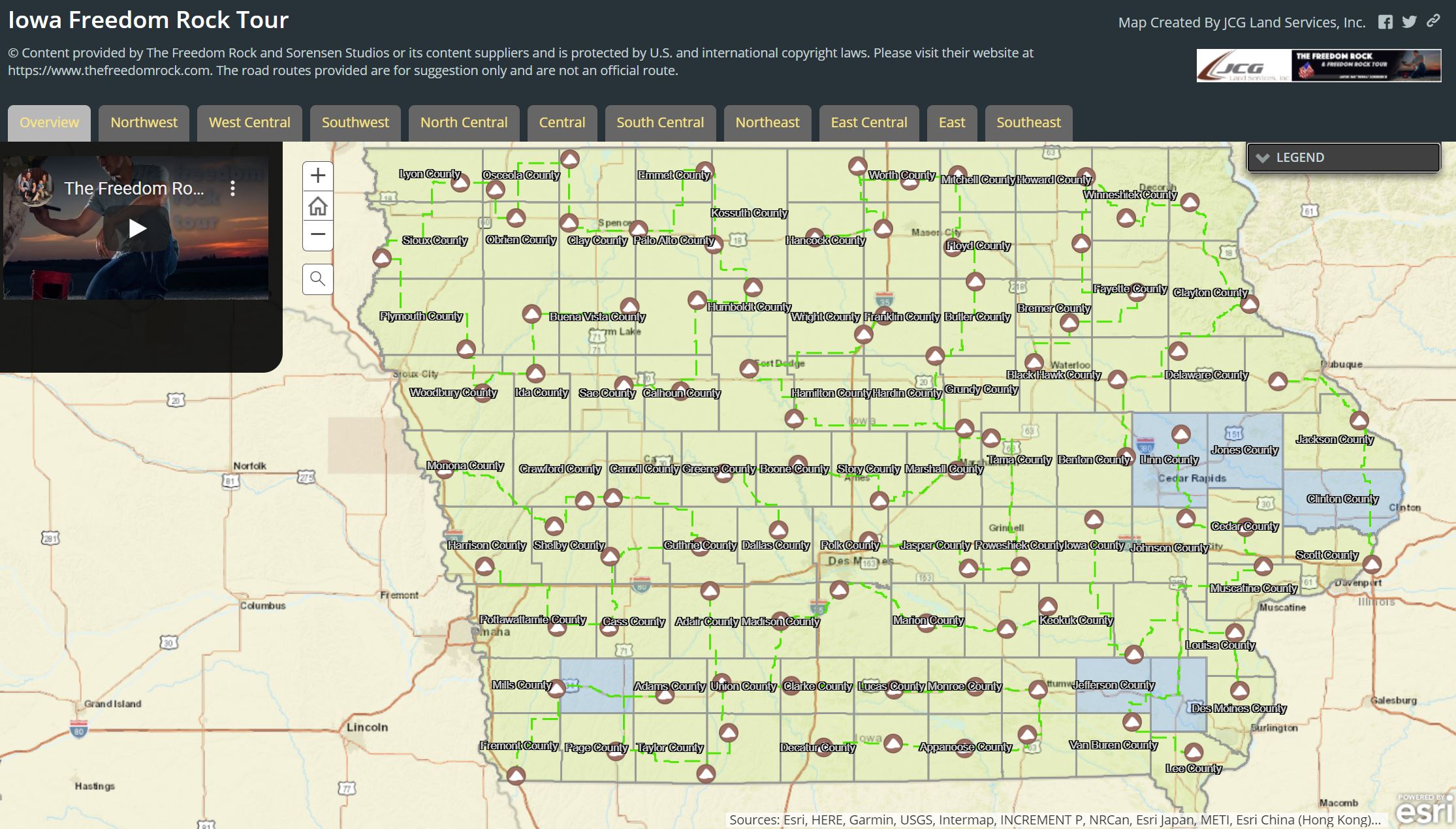 Freedom Rock Interactive Map