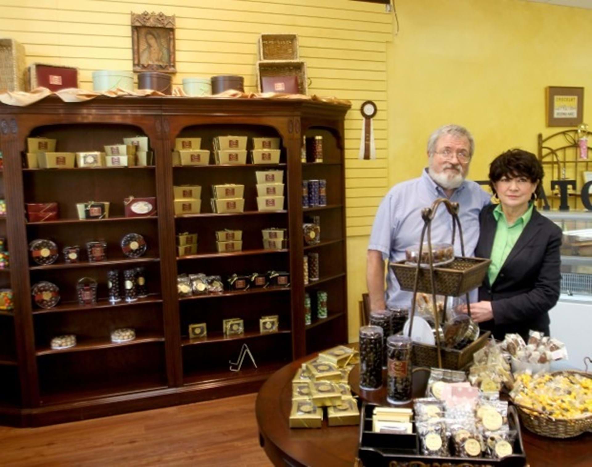 Rose & Bob Mohr - owners of Chocolate Manor
