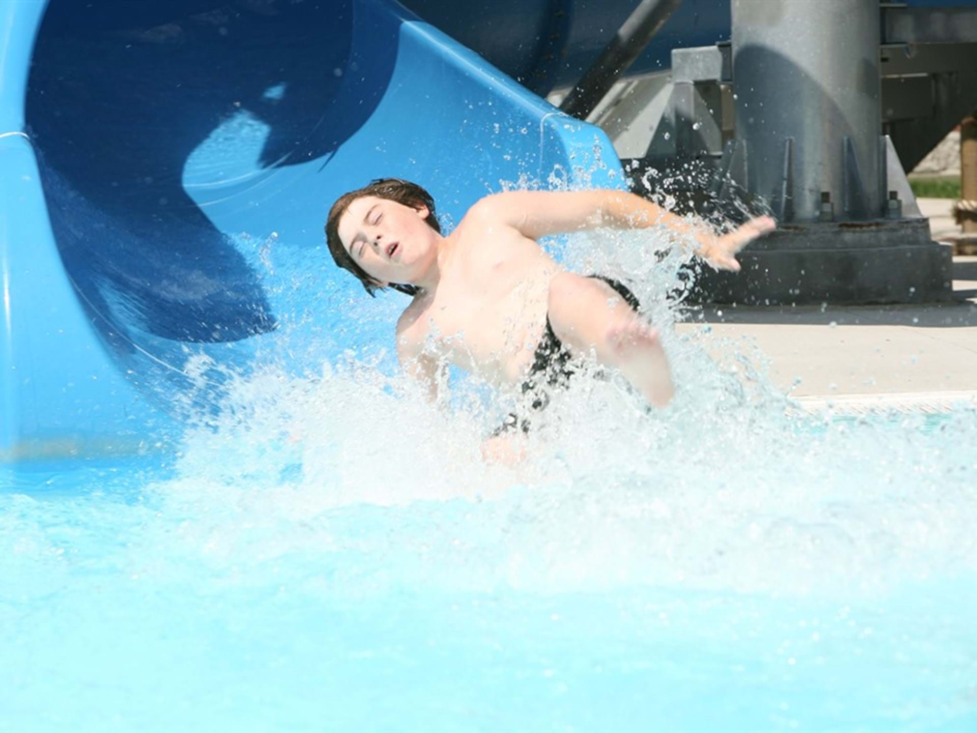 West Burlington Swimming Pool Slide