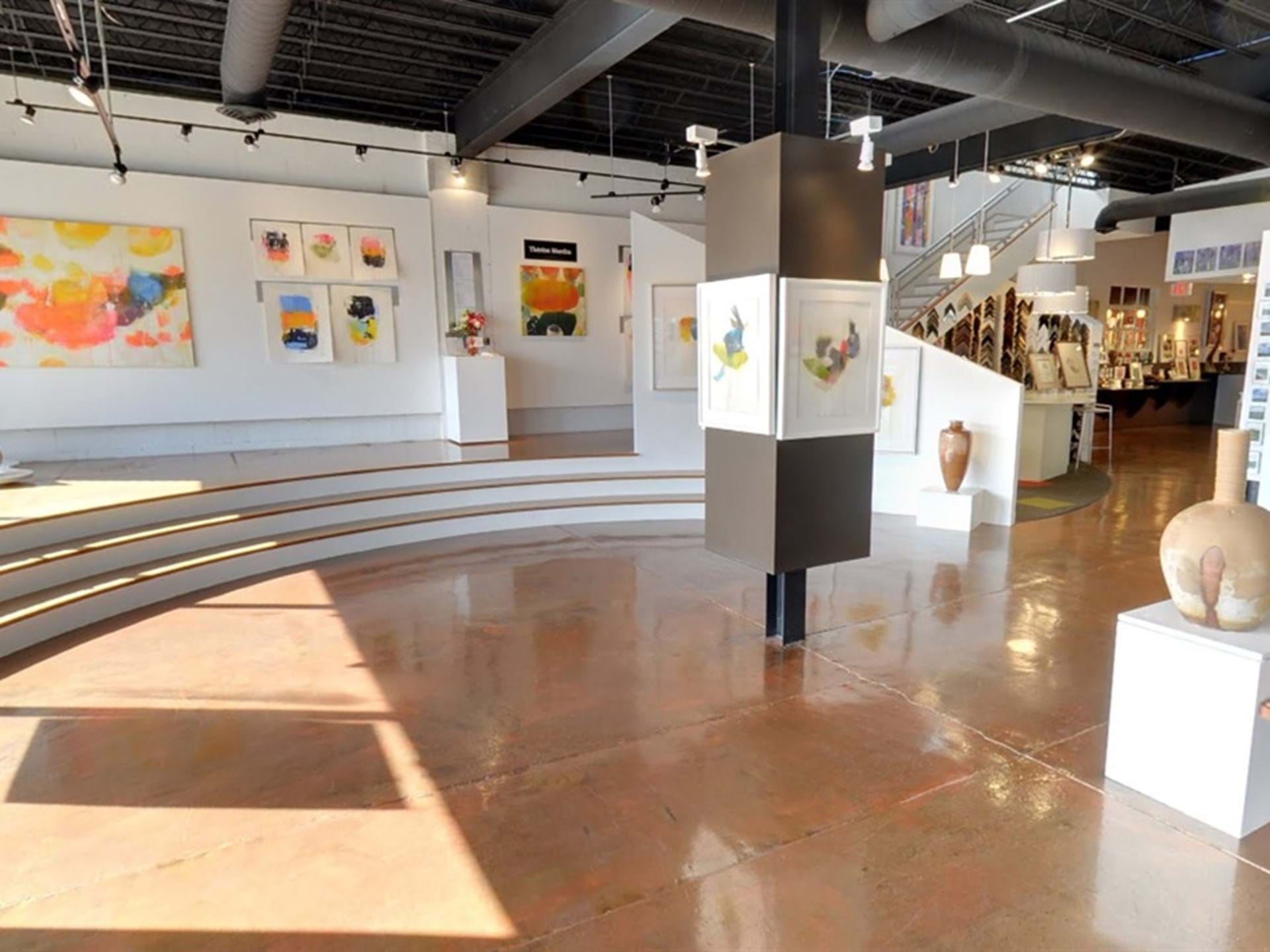 Gilded Pear Gallery exhibit space