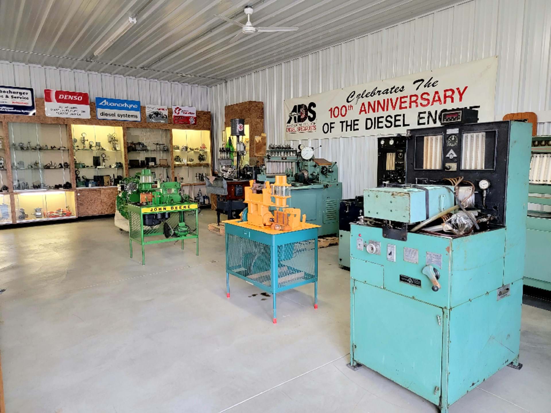 Museum of a wide variety of diesel engine equipment. Our collection includes tools, equipment, fuel injection parts, diesel pumps, nozzles, test stands, turbo cutaways,  memorabilia, and reference materials. Learn something new