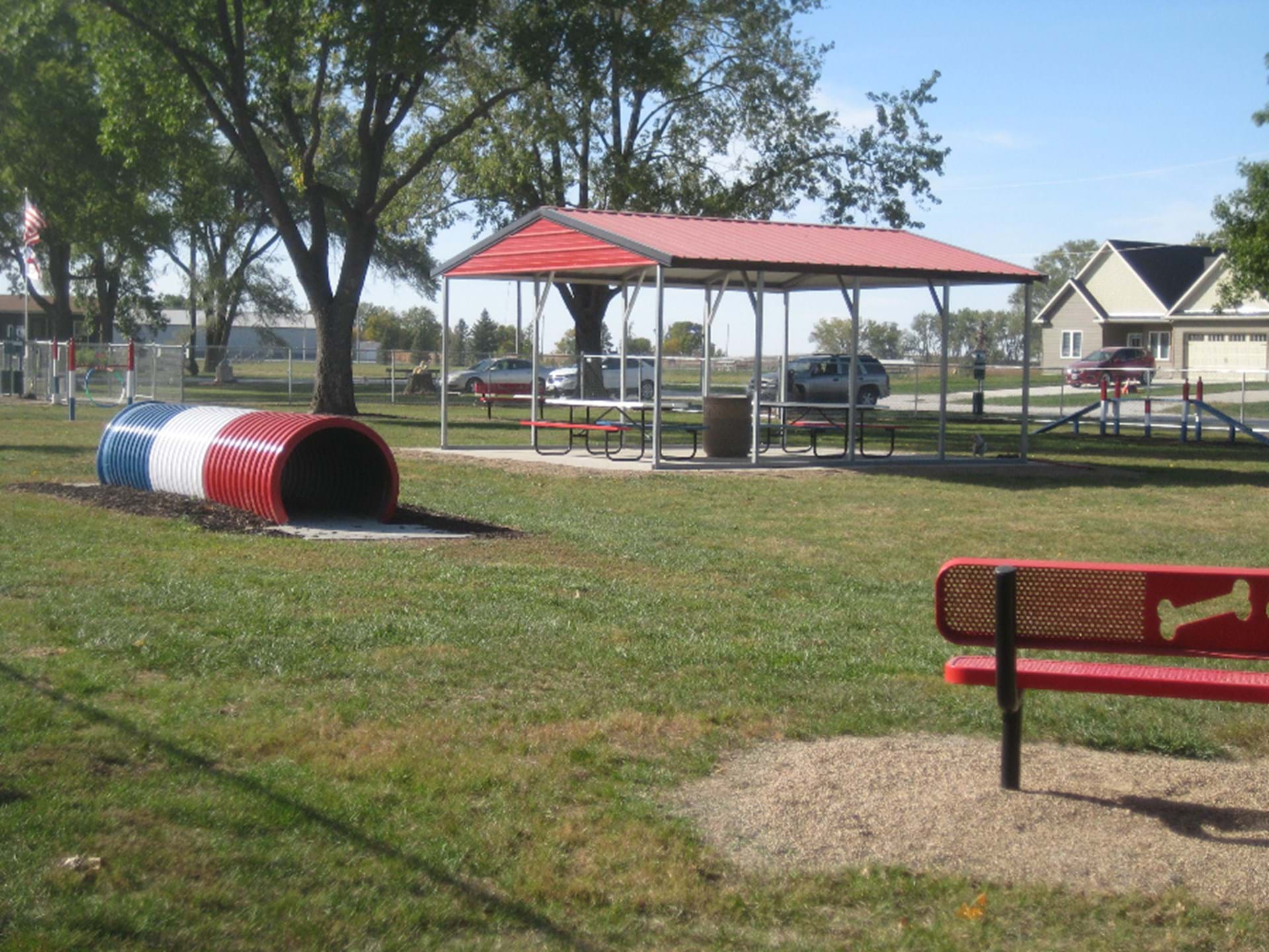 Newly Expanded with Agility Equipment, Picnic Shelter