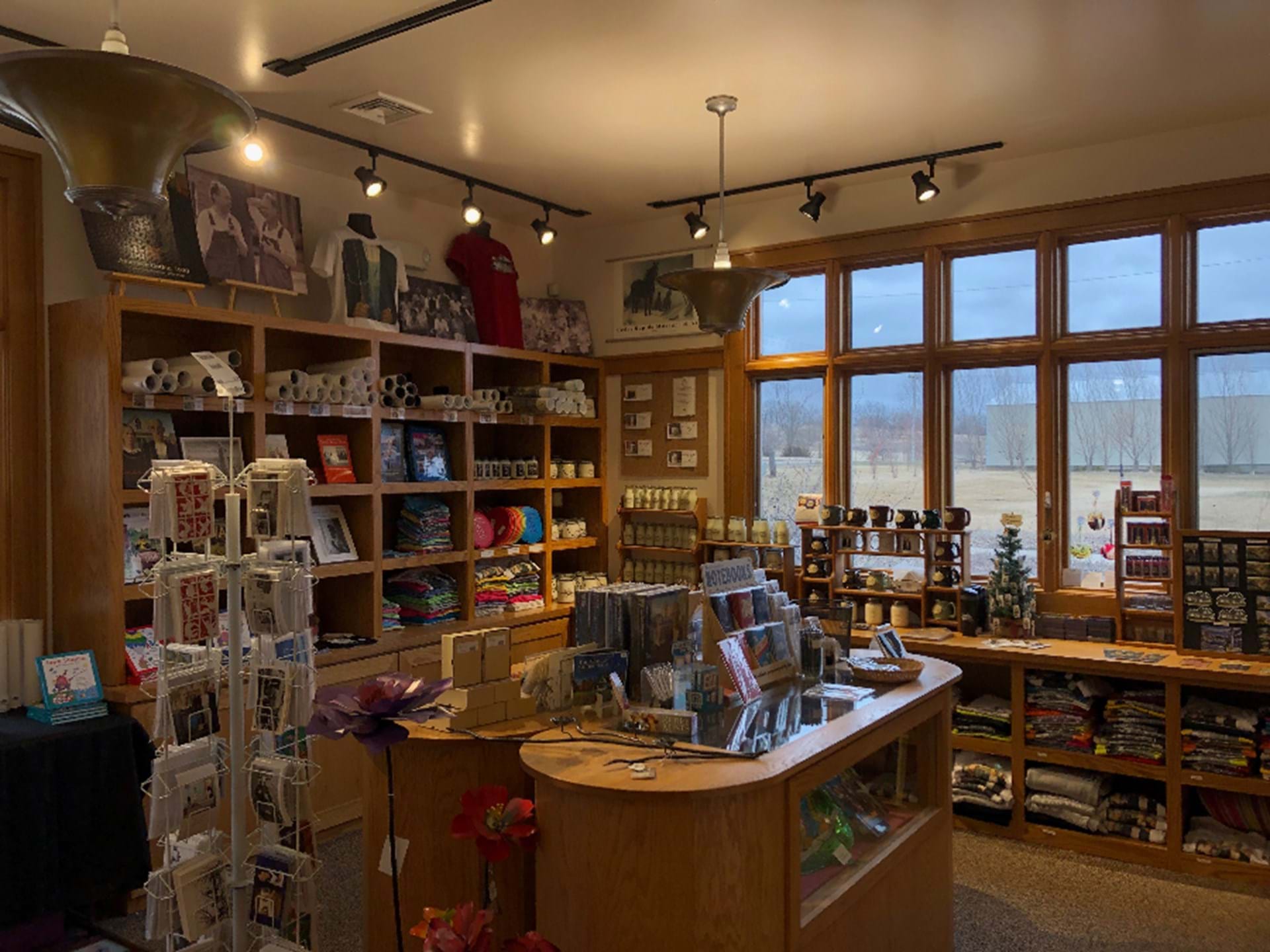 Our gift shop includes American Gothic-themed souvenirs and handmade items from local artists and crafters