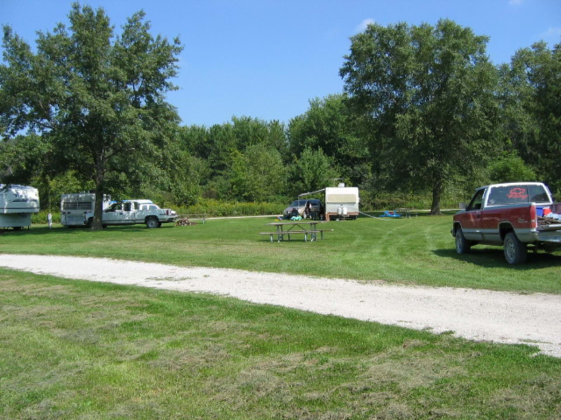 Northeast corner of campground