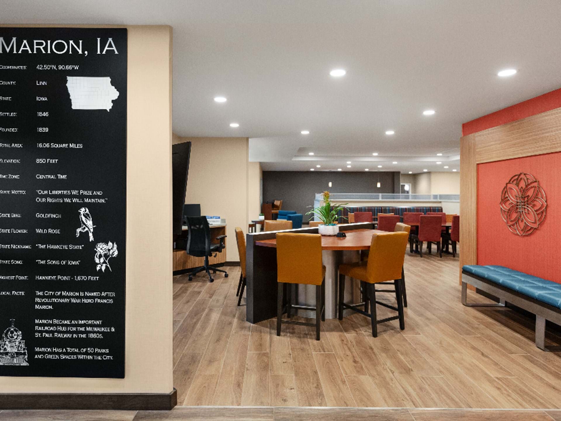 Our lobby is the perfect spot to relax after a long day of work and travel.