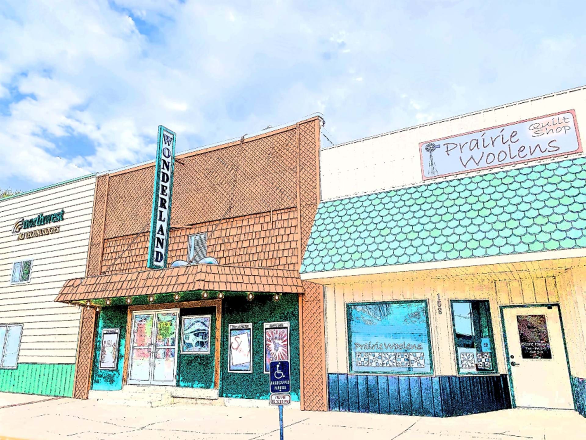Built in 1910, the Wonderland Theater in downtown Paullina is still in operation on weekends!