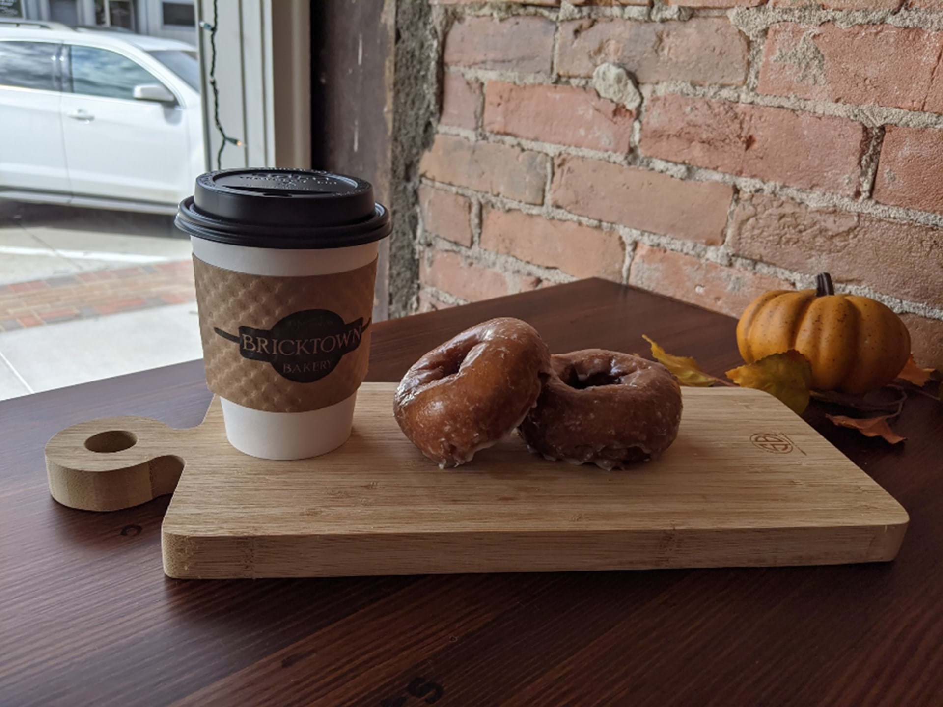 Coffee and Donuts at Bricktown Bakery in Nevada, IA