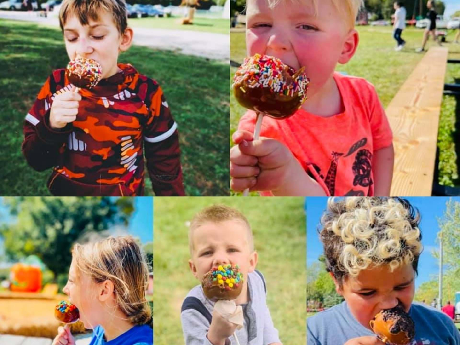 Caramel Apples at Otter Creek Orchard