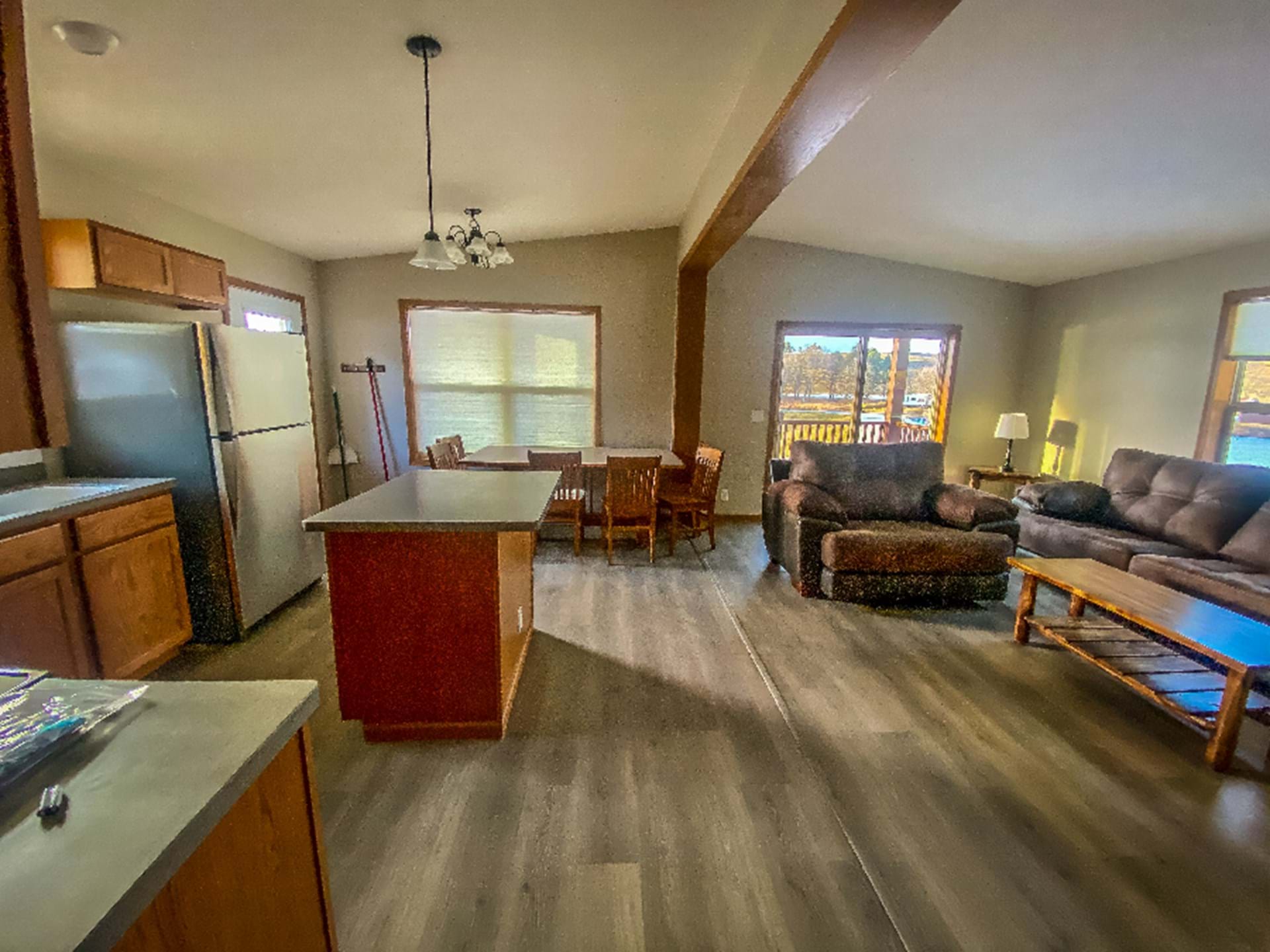 Ranch Kitchen and Living Room