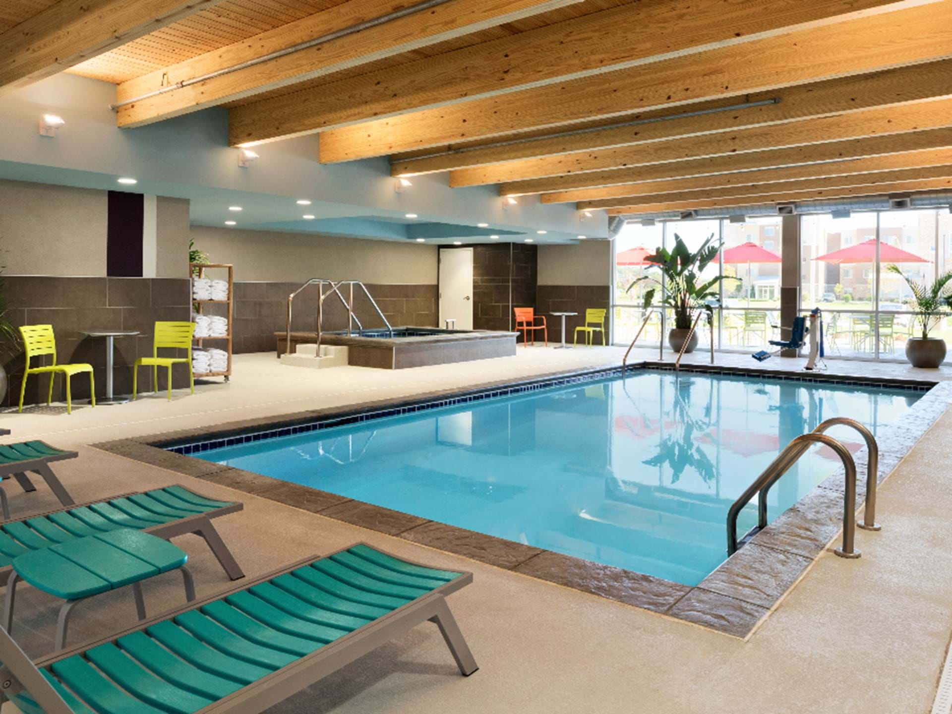 Indoor Pool and hot tub