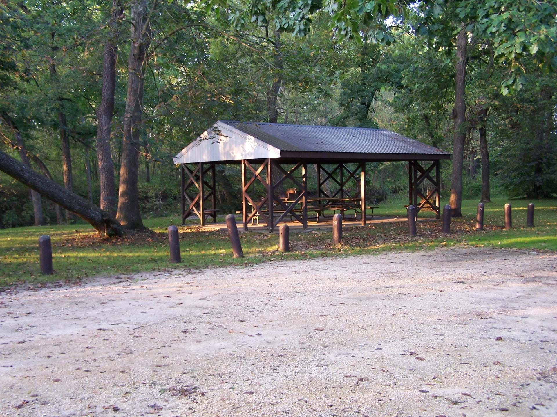 The picnic shelter at Ludwig Park