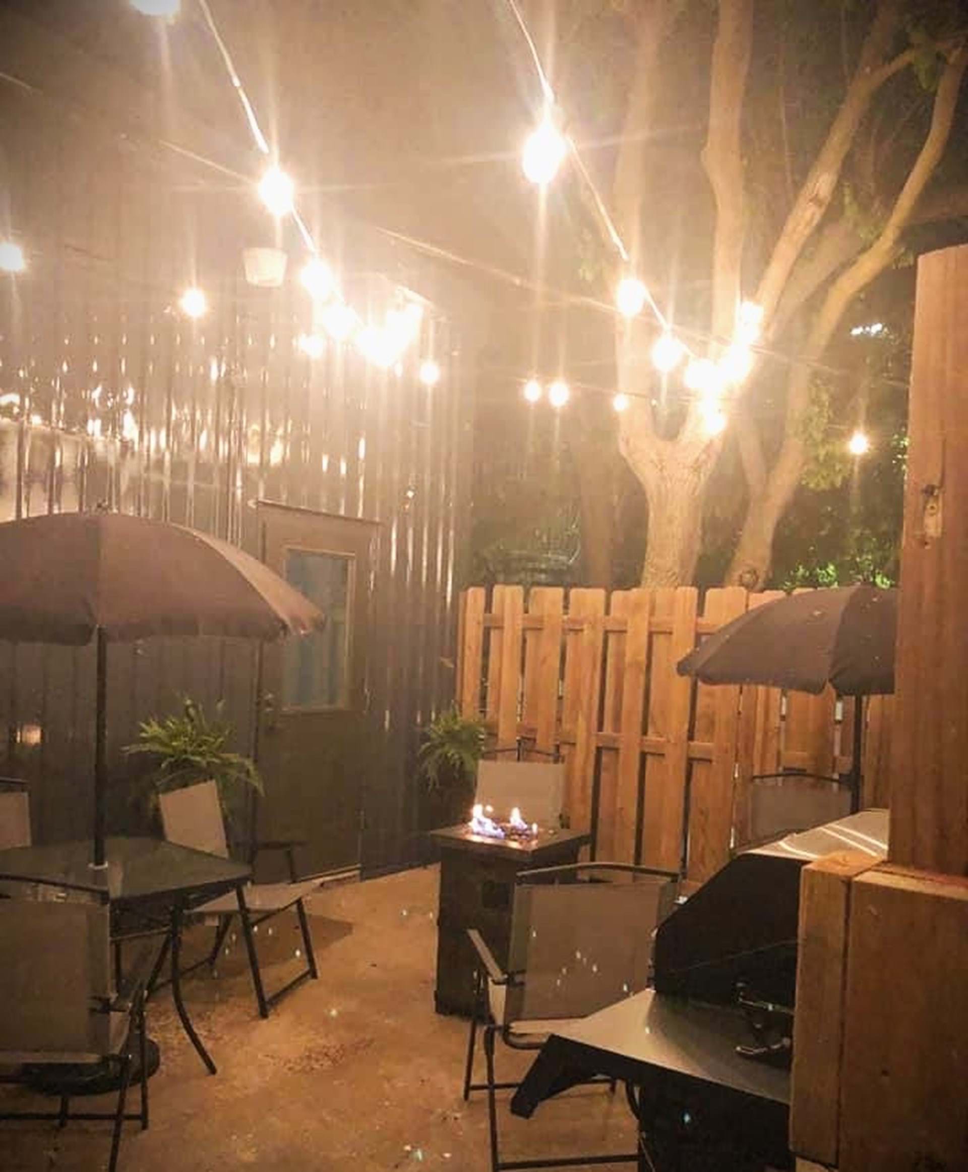 Back Patio in evening