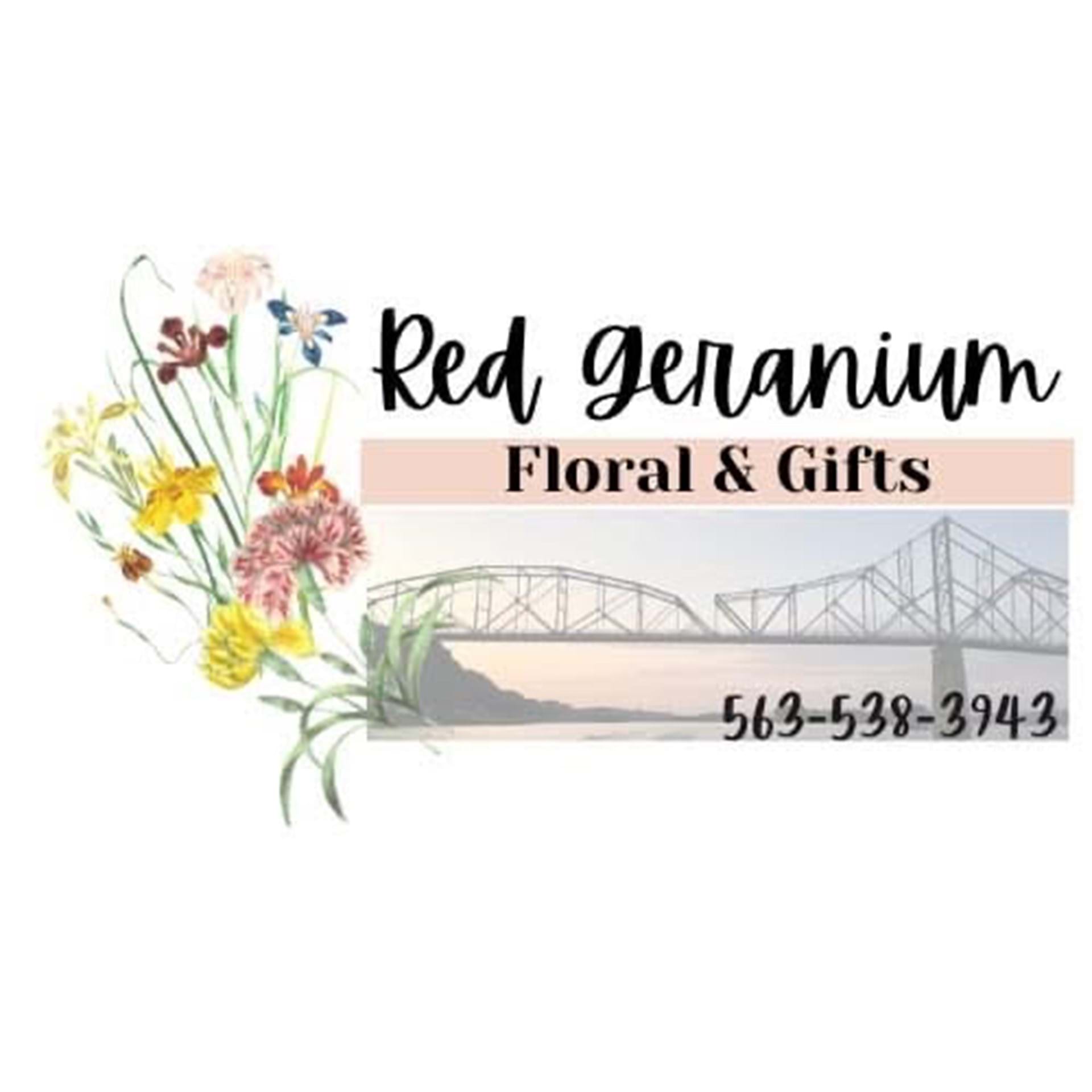 Red Geranium Logo