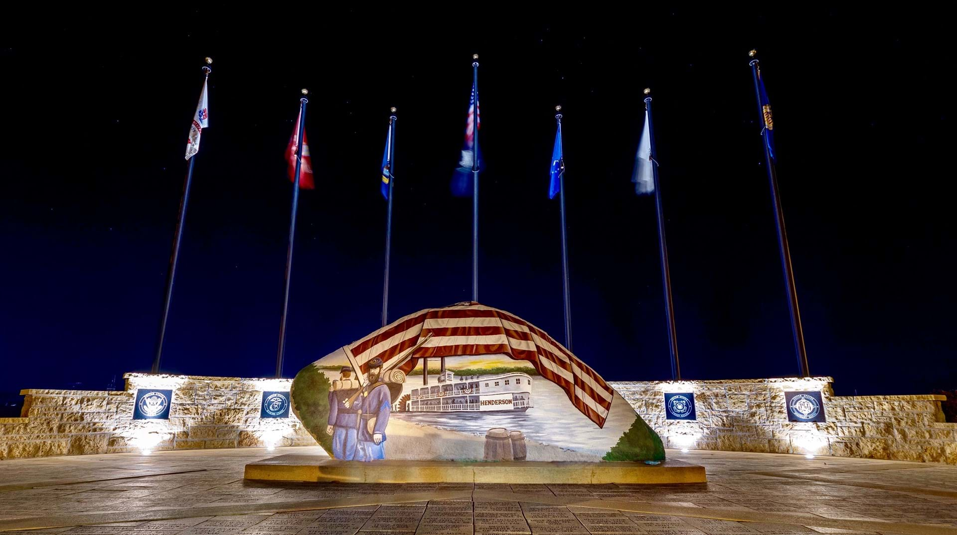 Jackson County Freedom Rock located in Bellevvue.