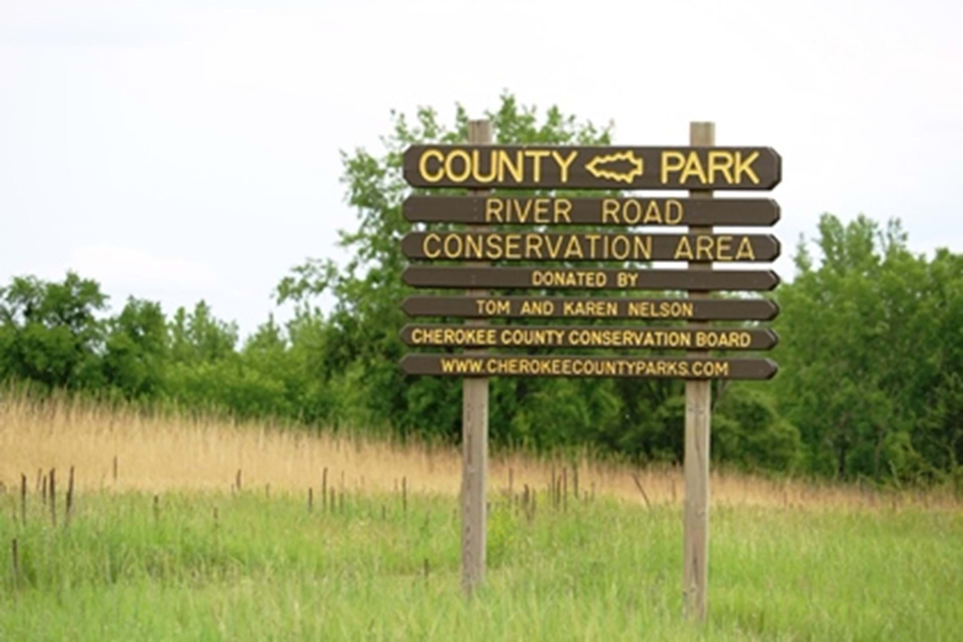 River Road Sign