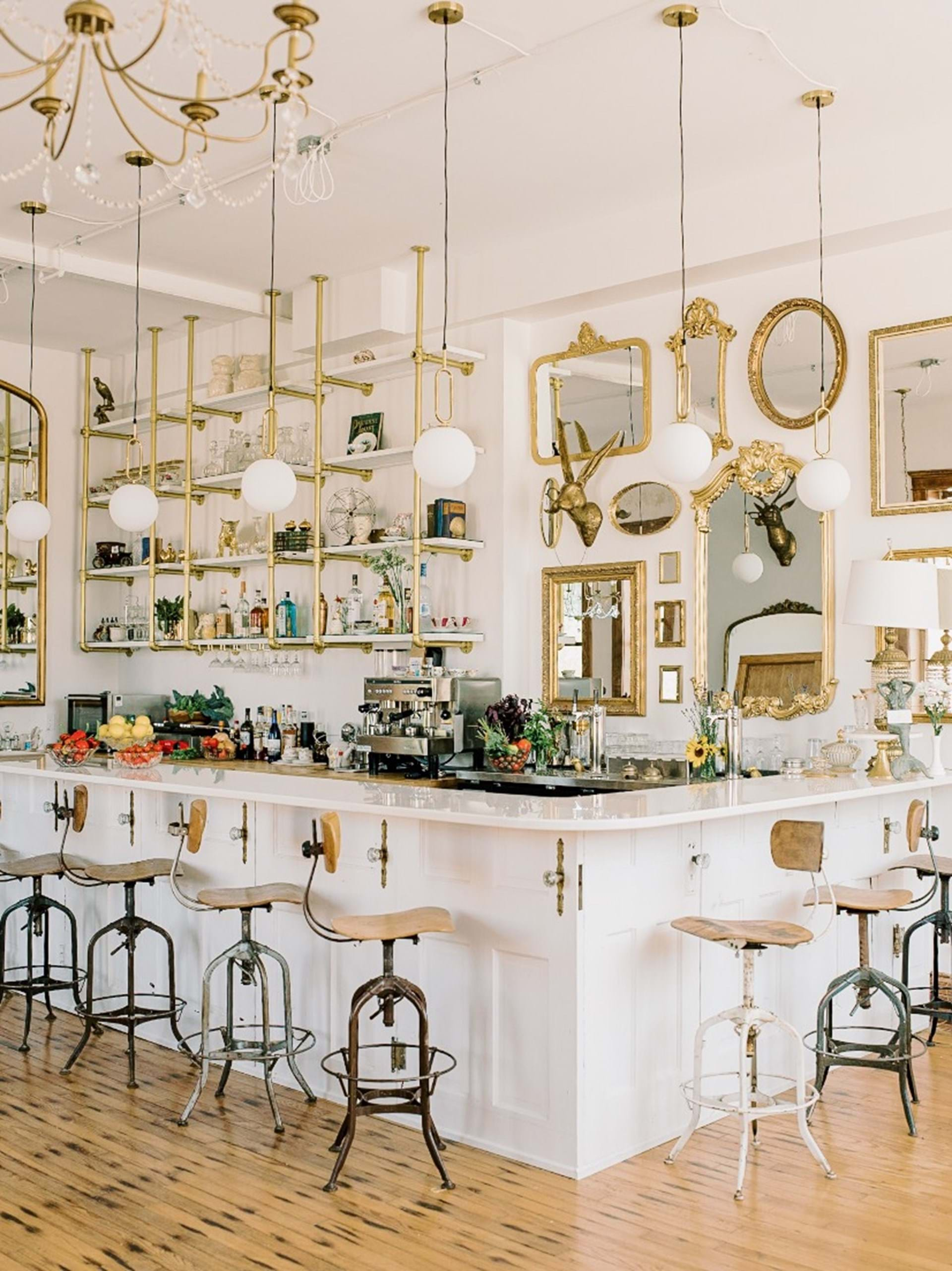 Bar area at Juniper & Olive