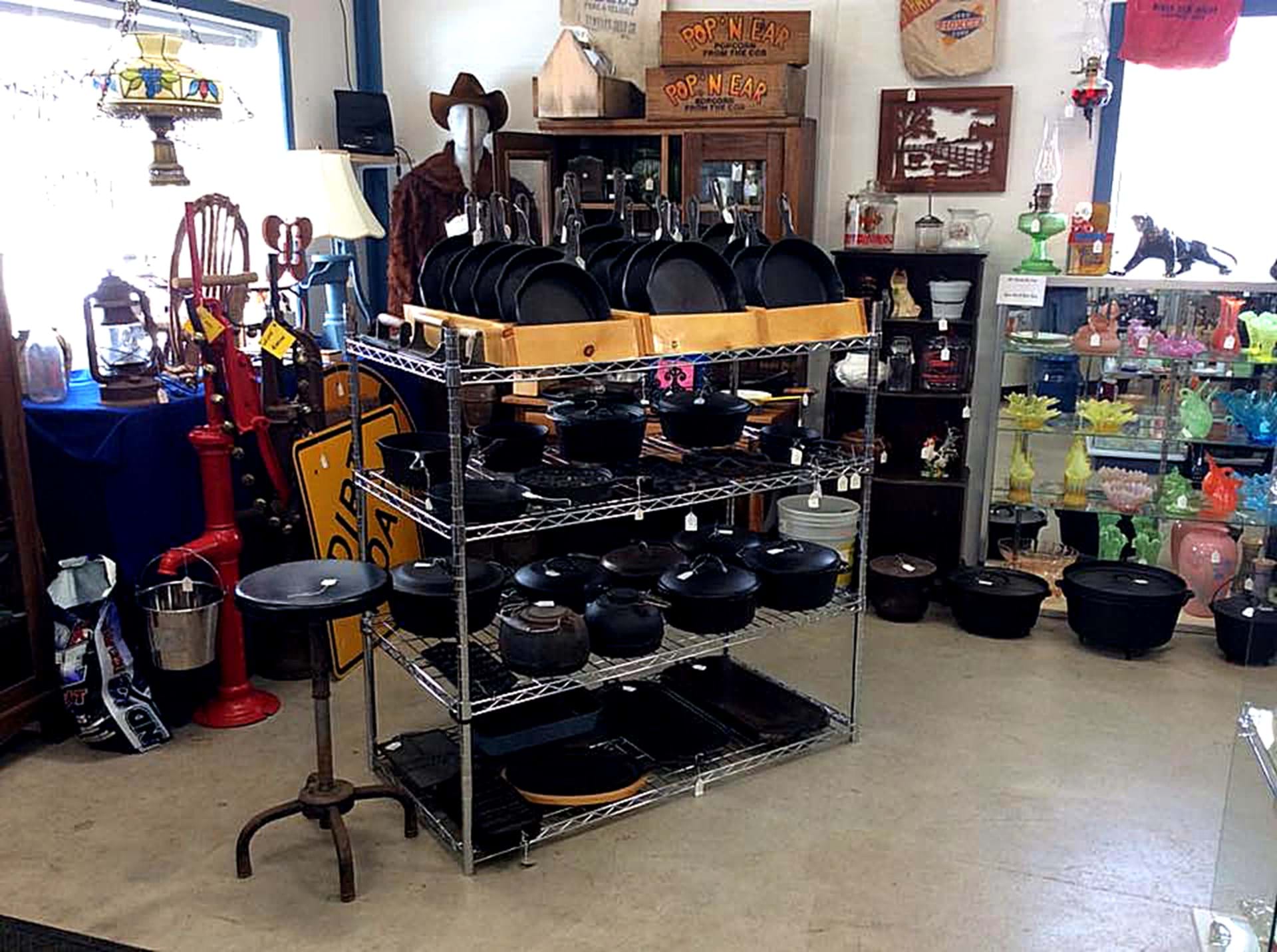 Cast Iron cookware display