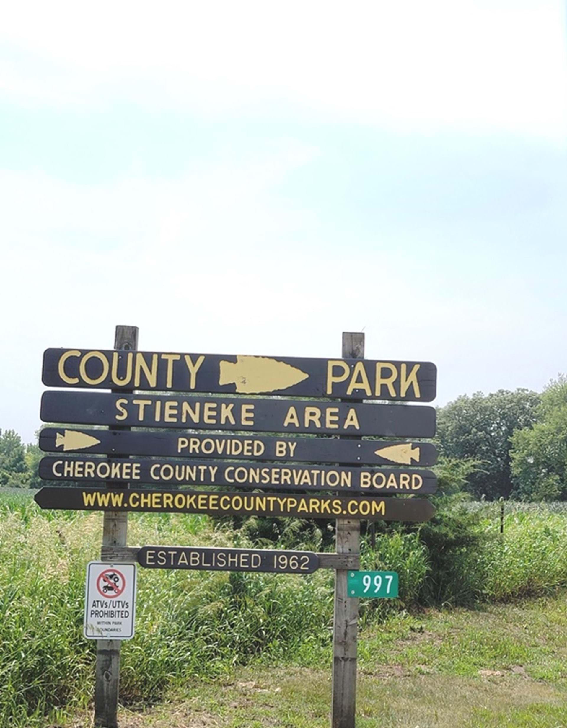 Stieneke Entrance Sign