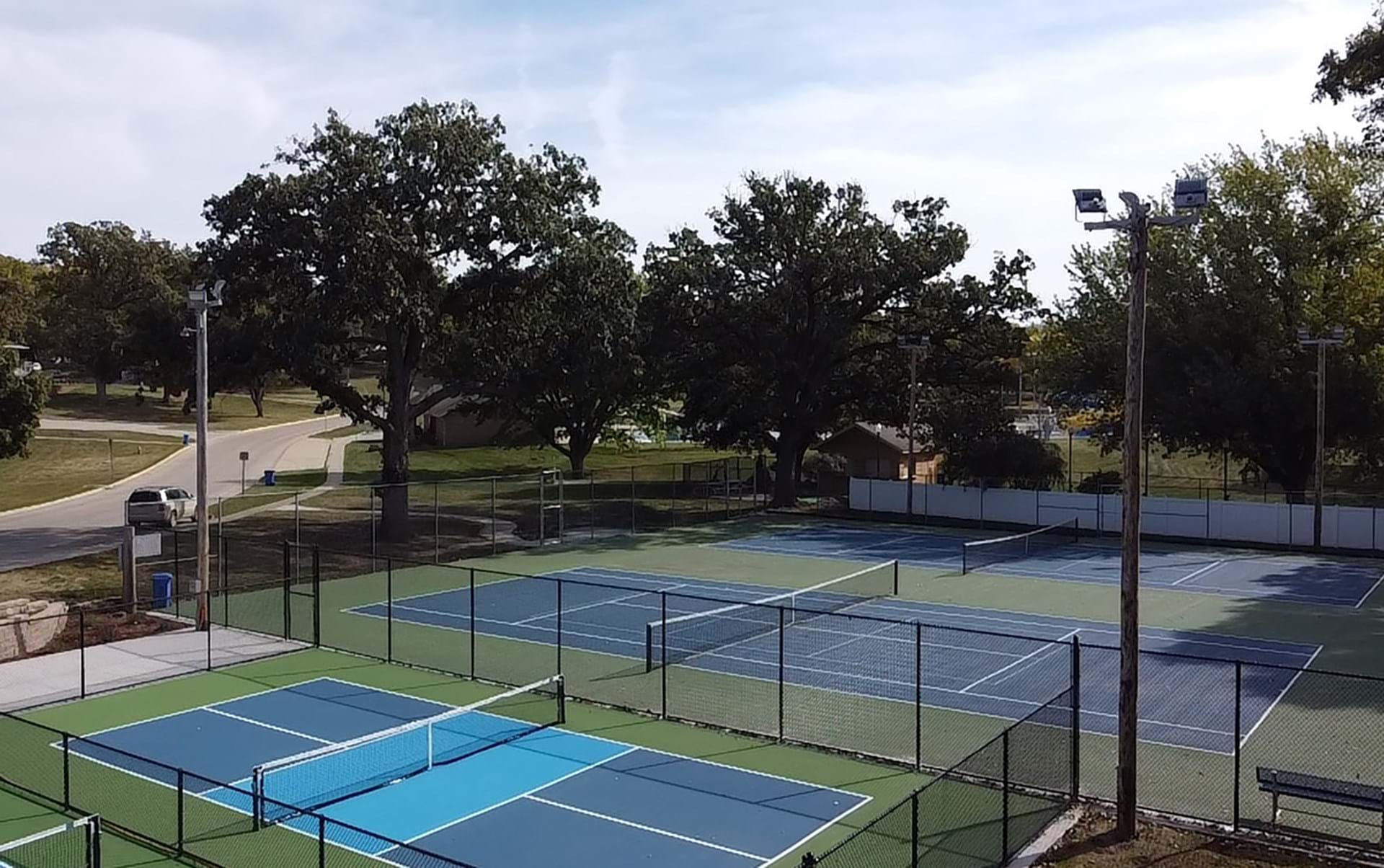 Two new pickleball courts were added in the fall of 2022.