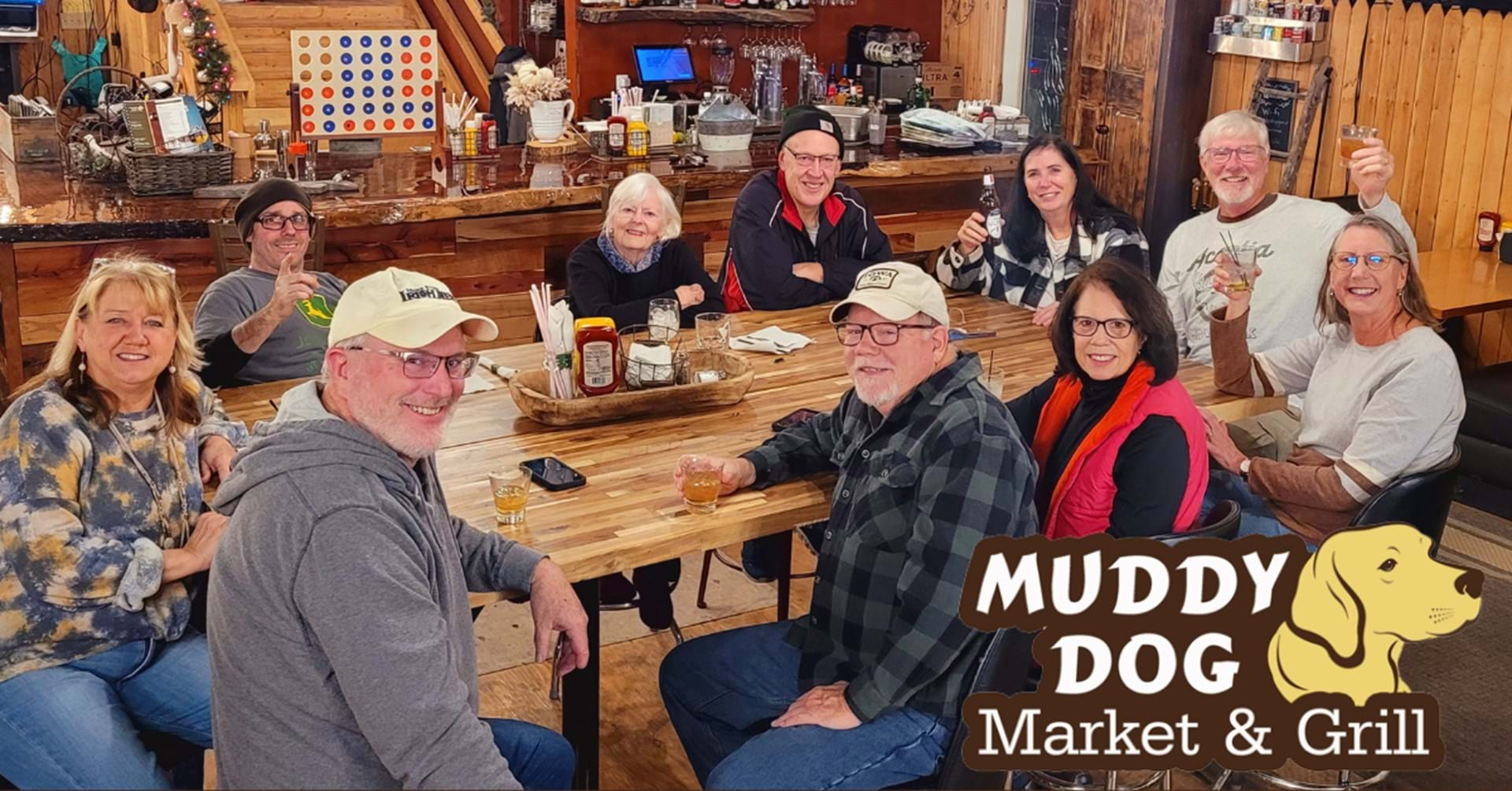 Locals from Lake Sundown enjoying an evening at the Muddy Dog