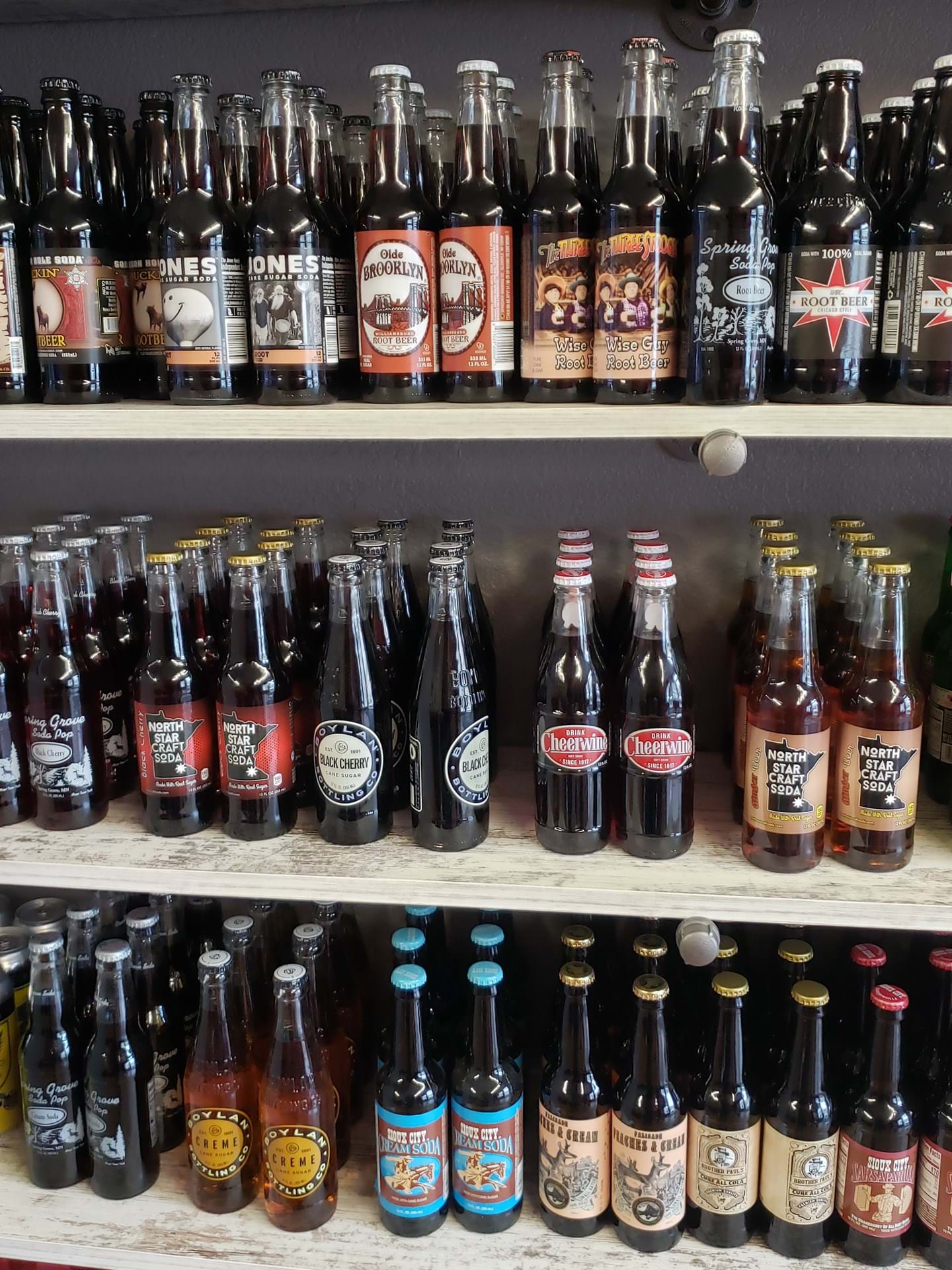 Dozens of sodas to choose from