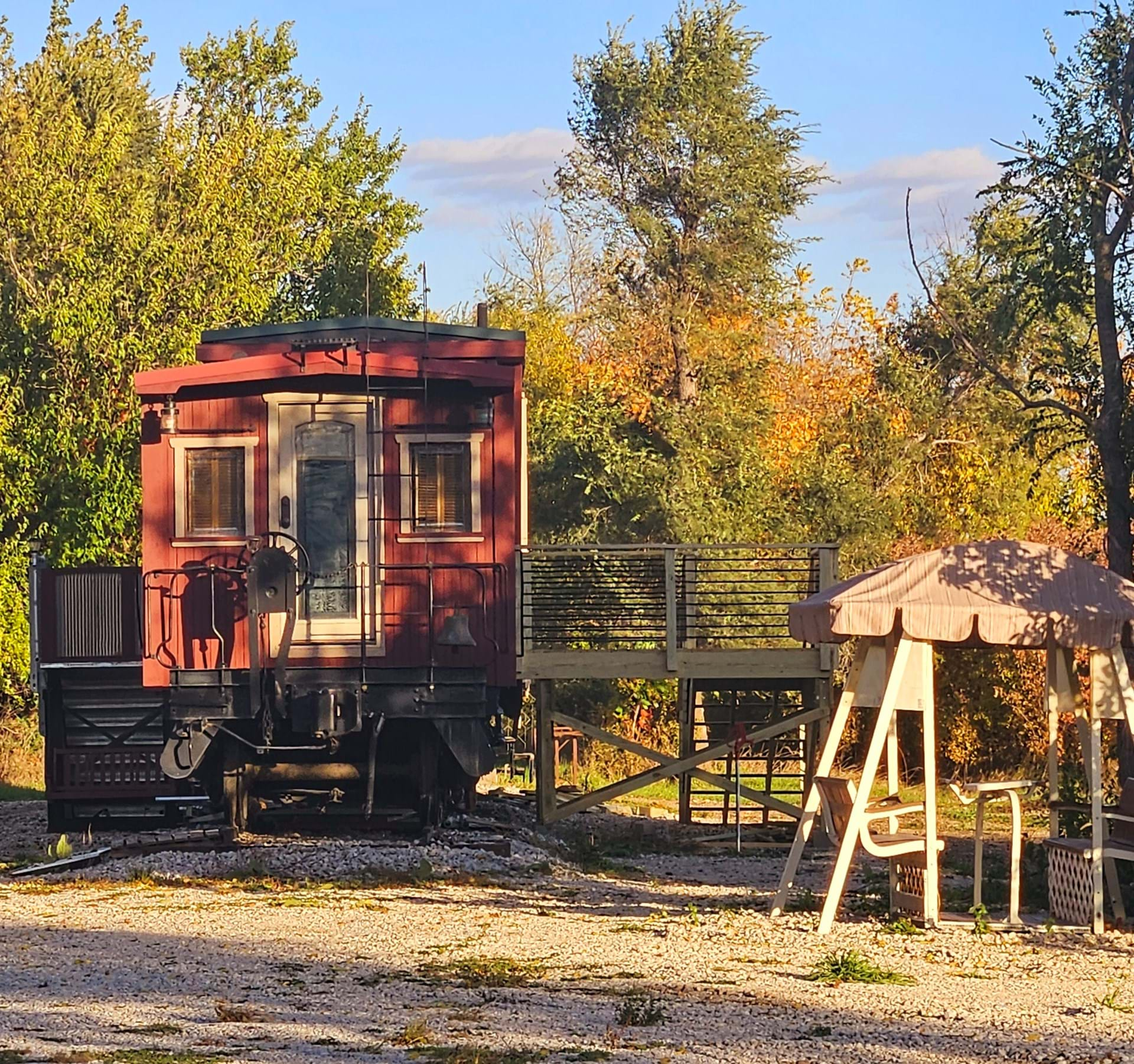 Glamping Caboose & Box Car