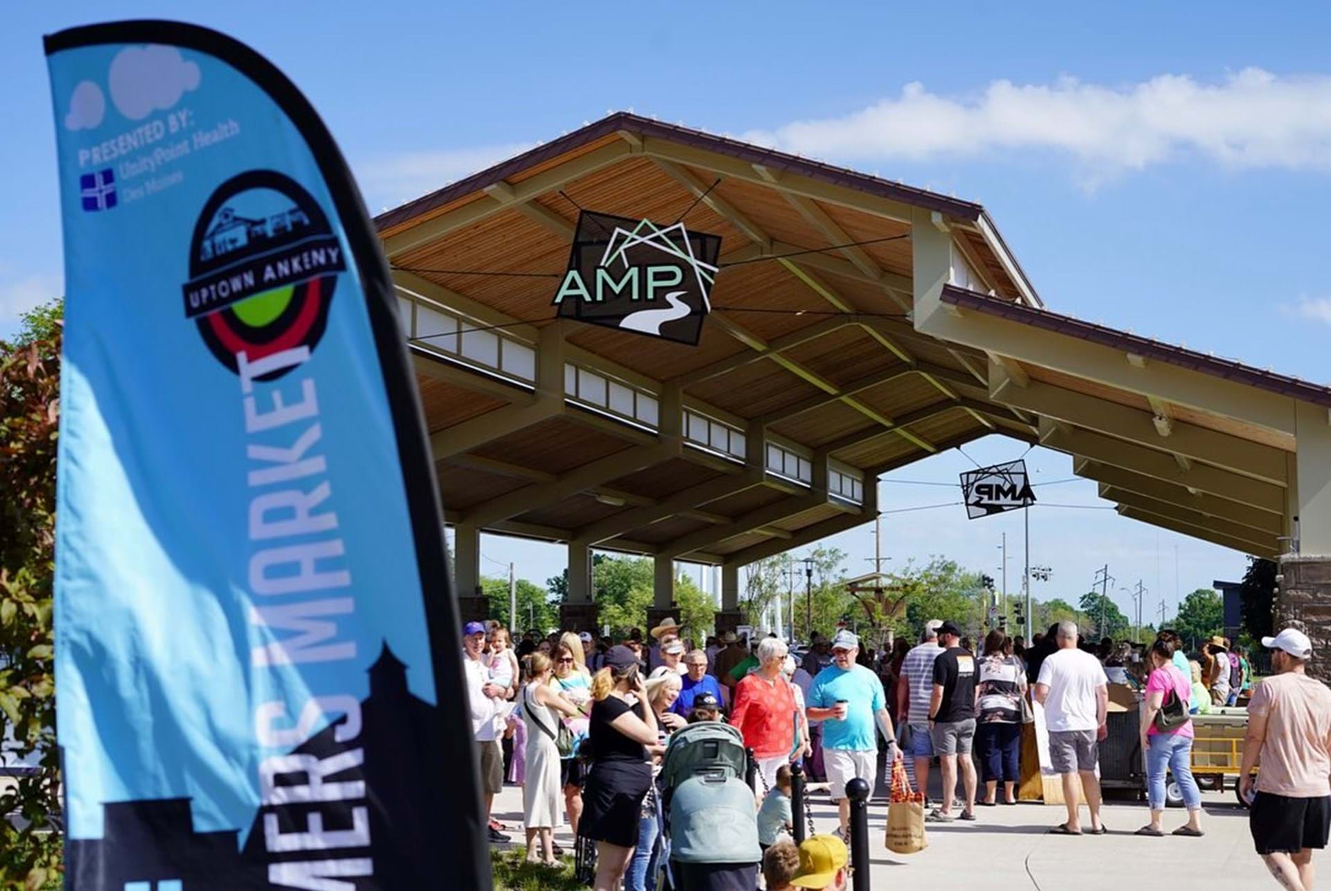 The Uptown Ankeny Farmers Market is located at the Ankeny Market & Pavilion facility.