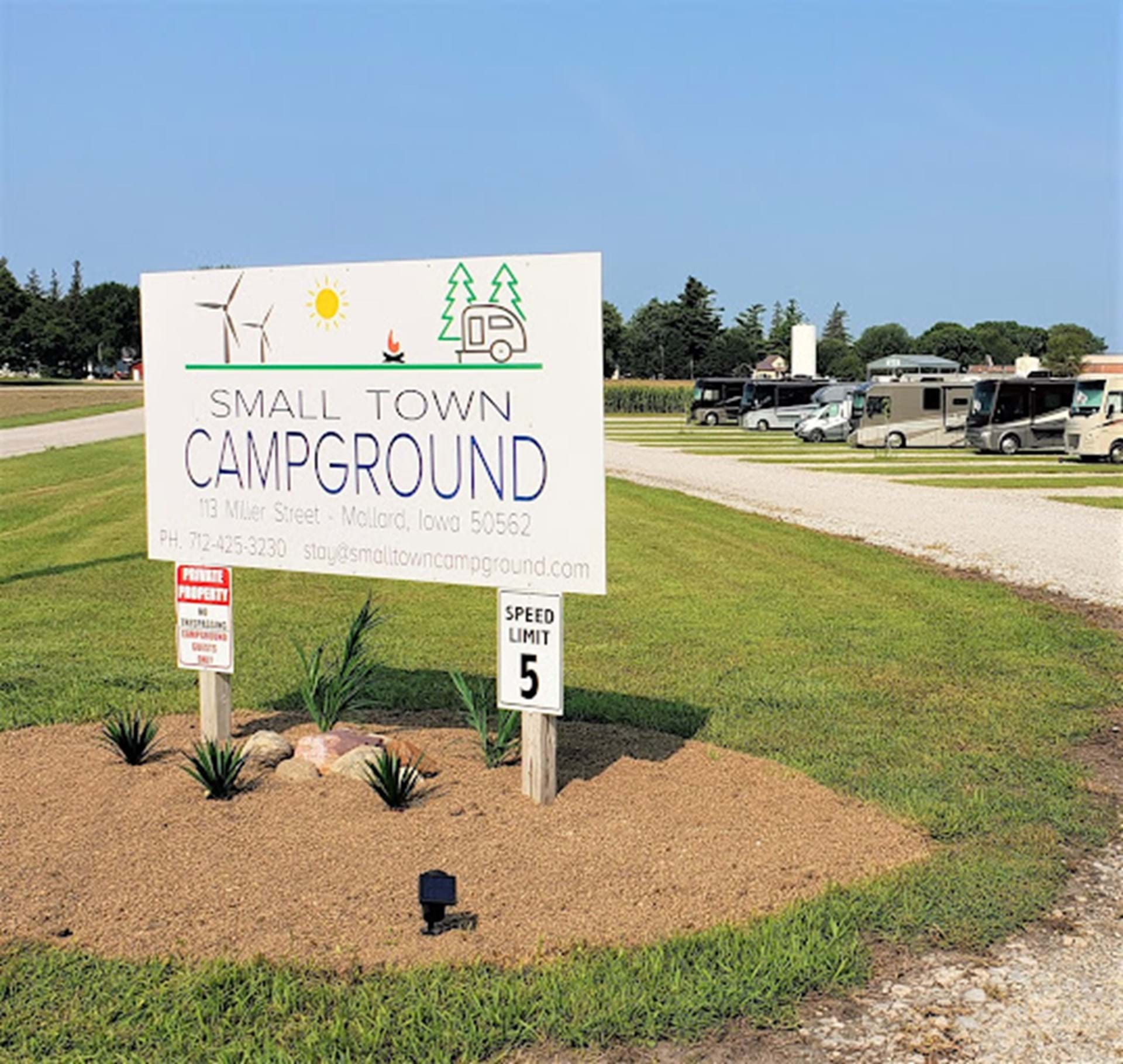 Small Town Campground Entrance