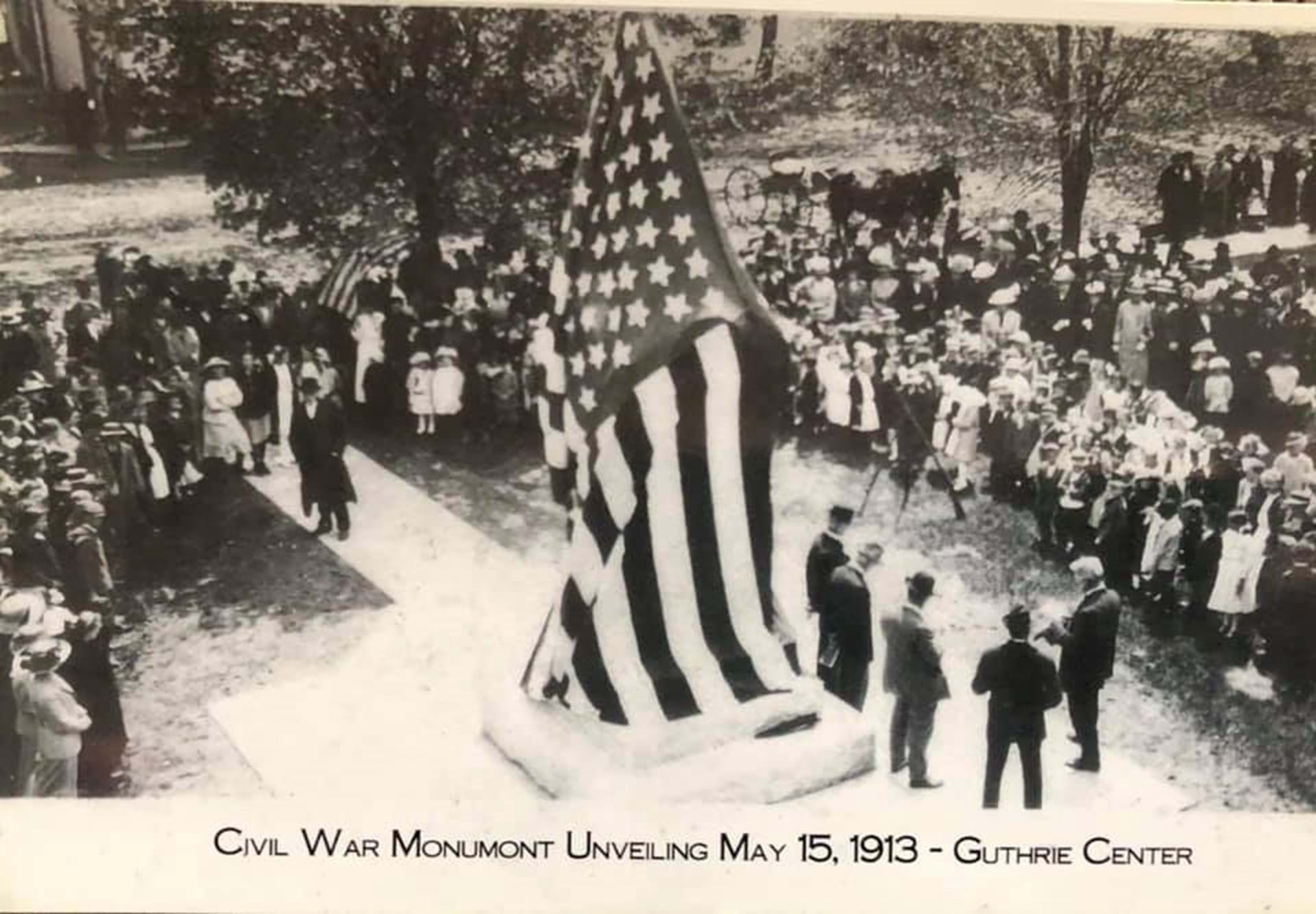 Unveiling the Civil War Monument, 1913
