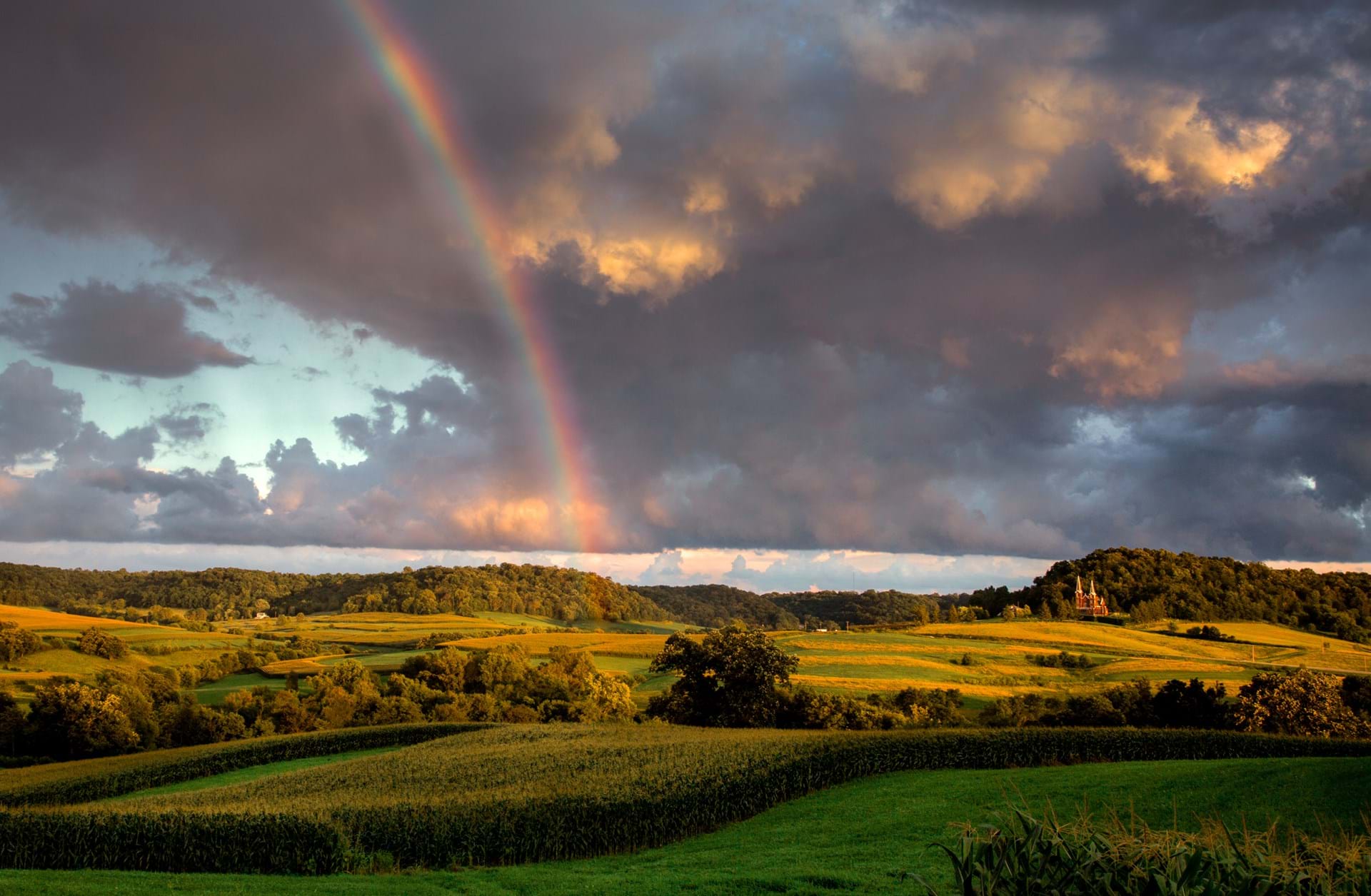 St. Donatus, Iowa by Larry Mendenhall