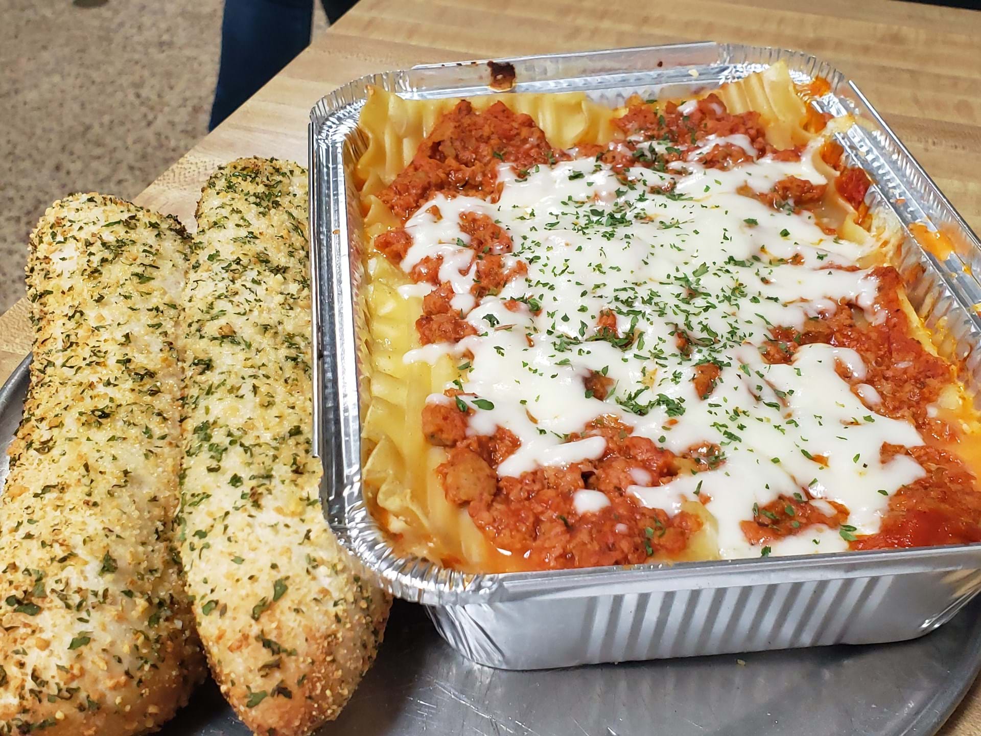 Made fresh to order lasagna
