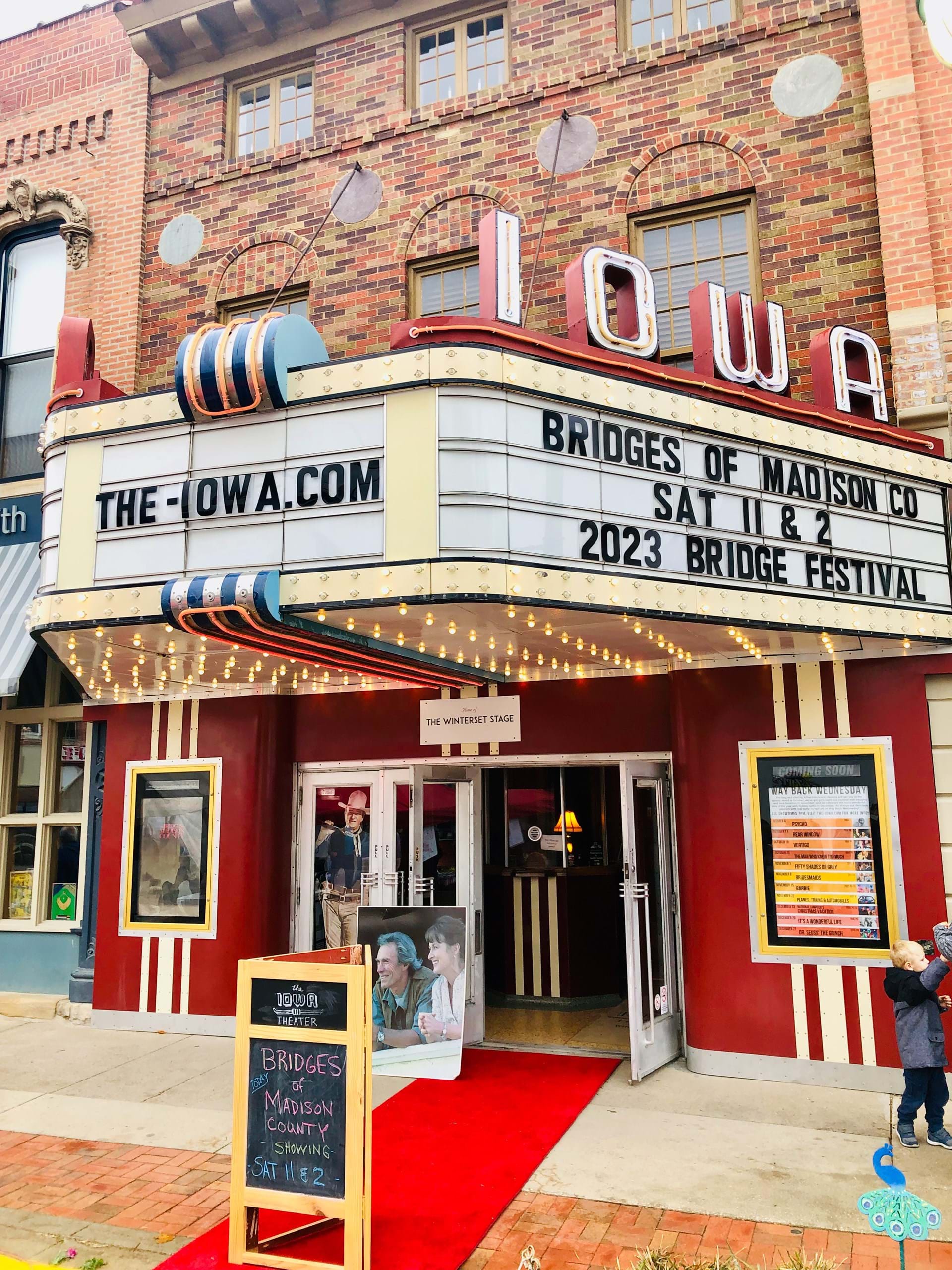The Iowa Theater in Winterset