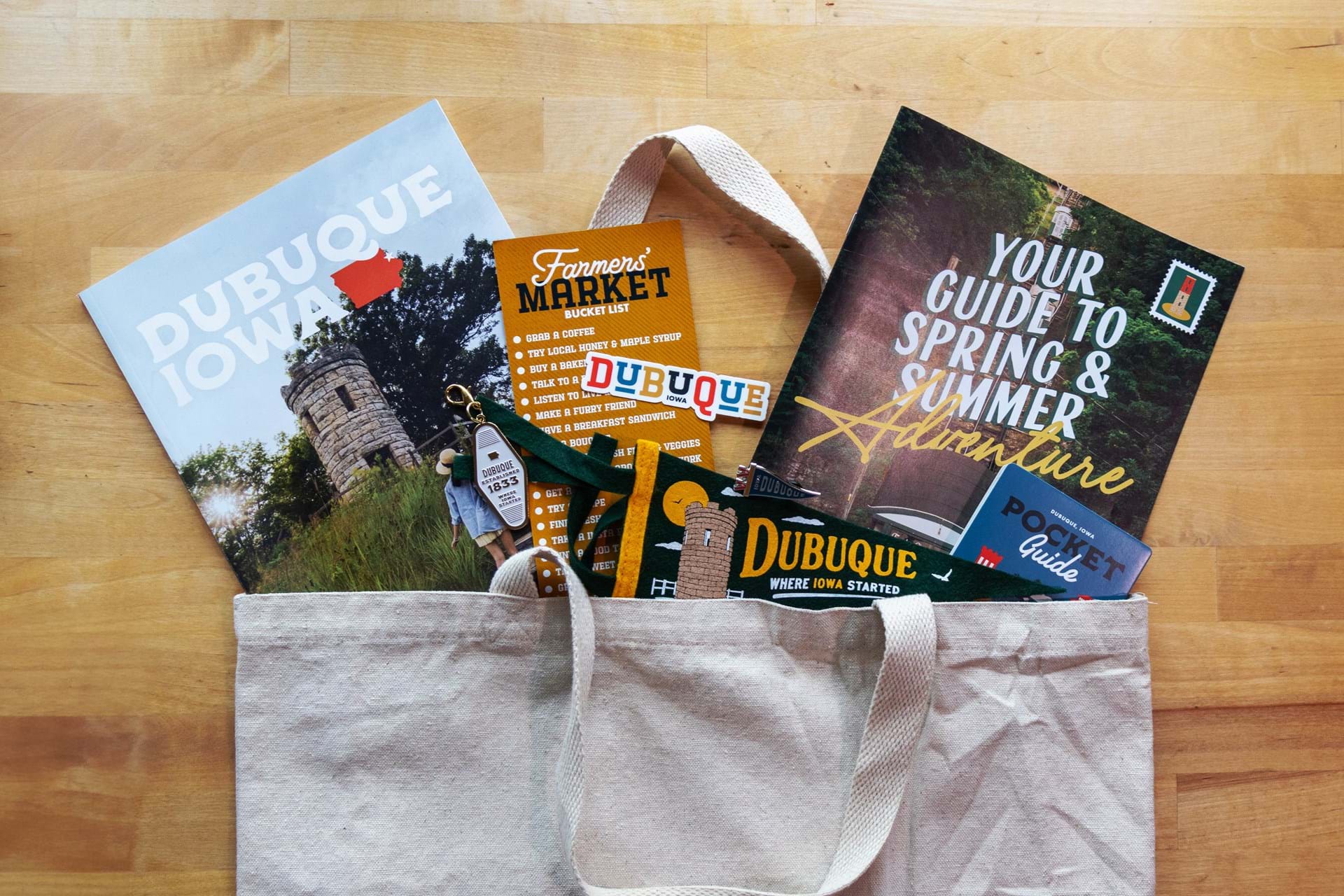 Find guides, brochures, and more at the Dubuque, Iowa Welcome Center.