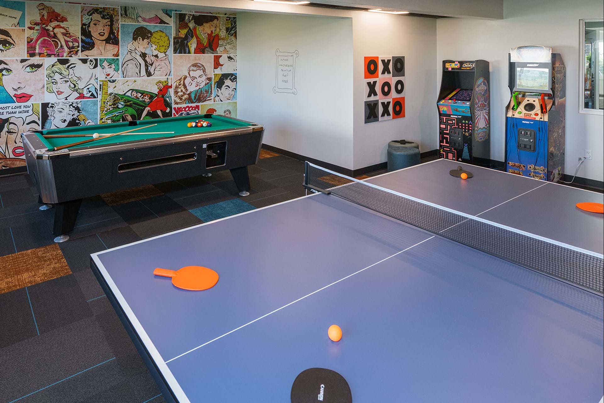 Ping Pong, Billiards, and Arcade Games