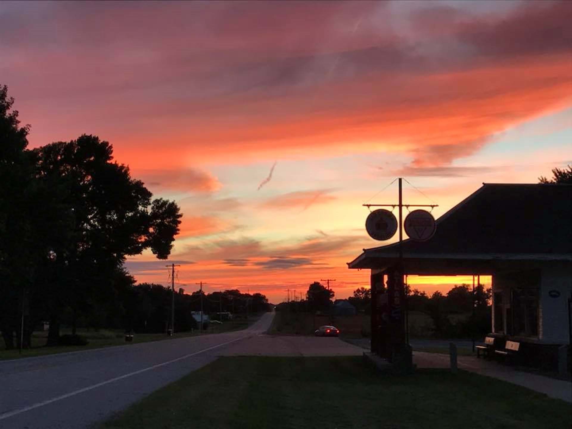 Reed-Niland Corner at sunset