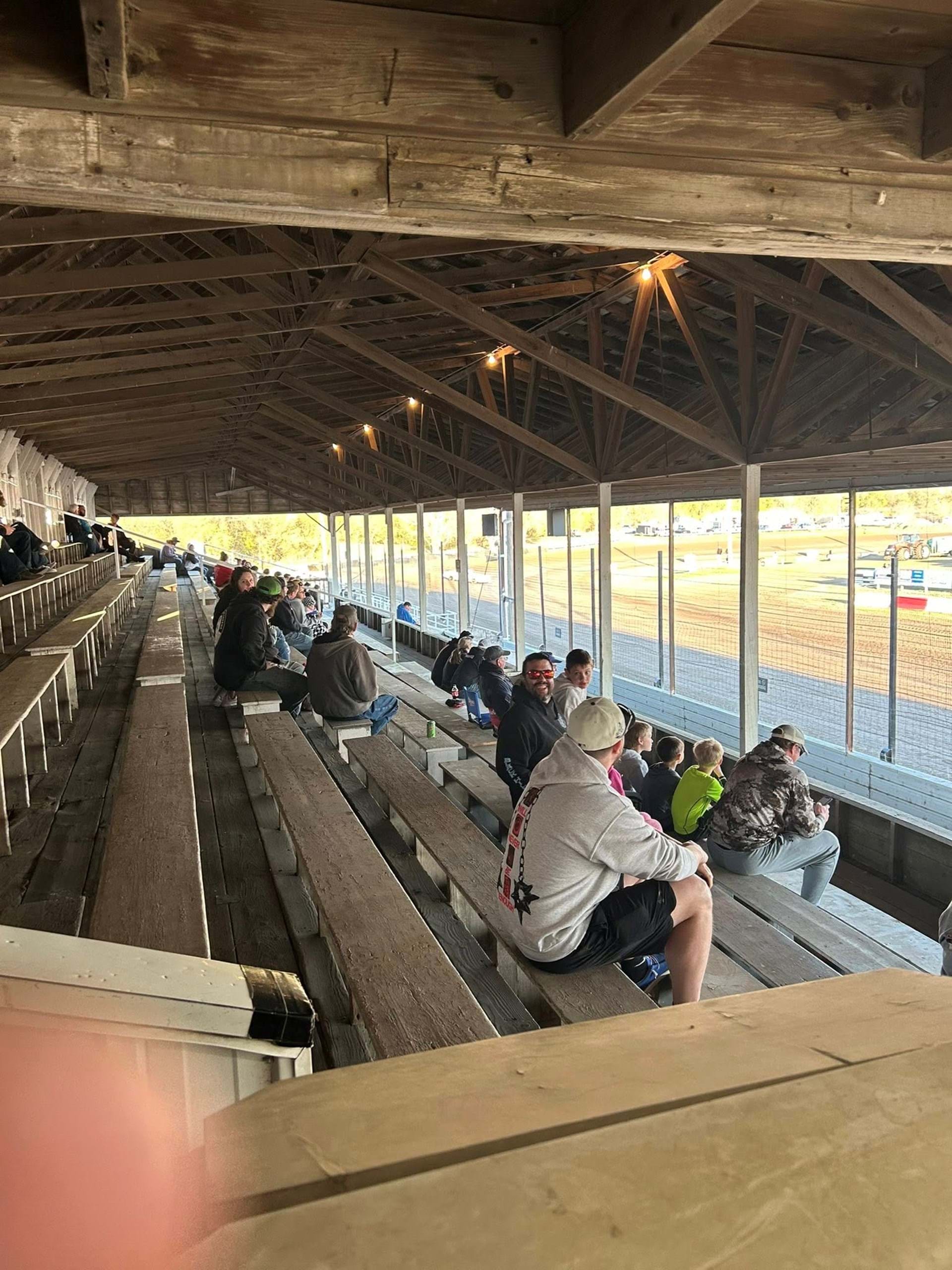 View from the grandstands