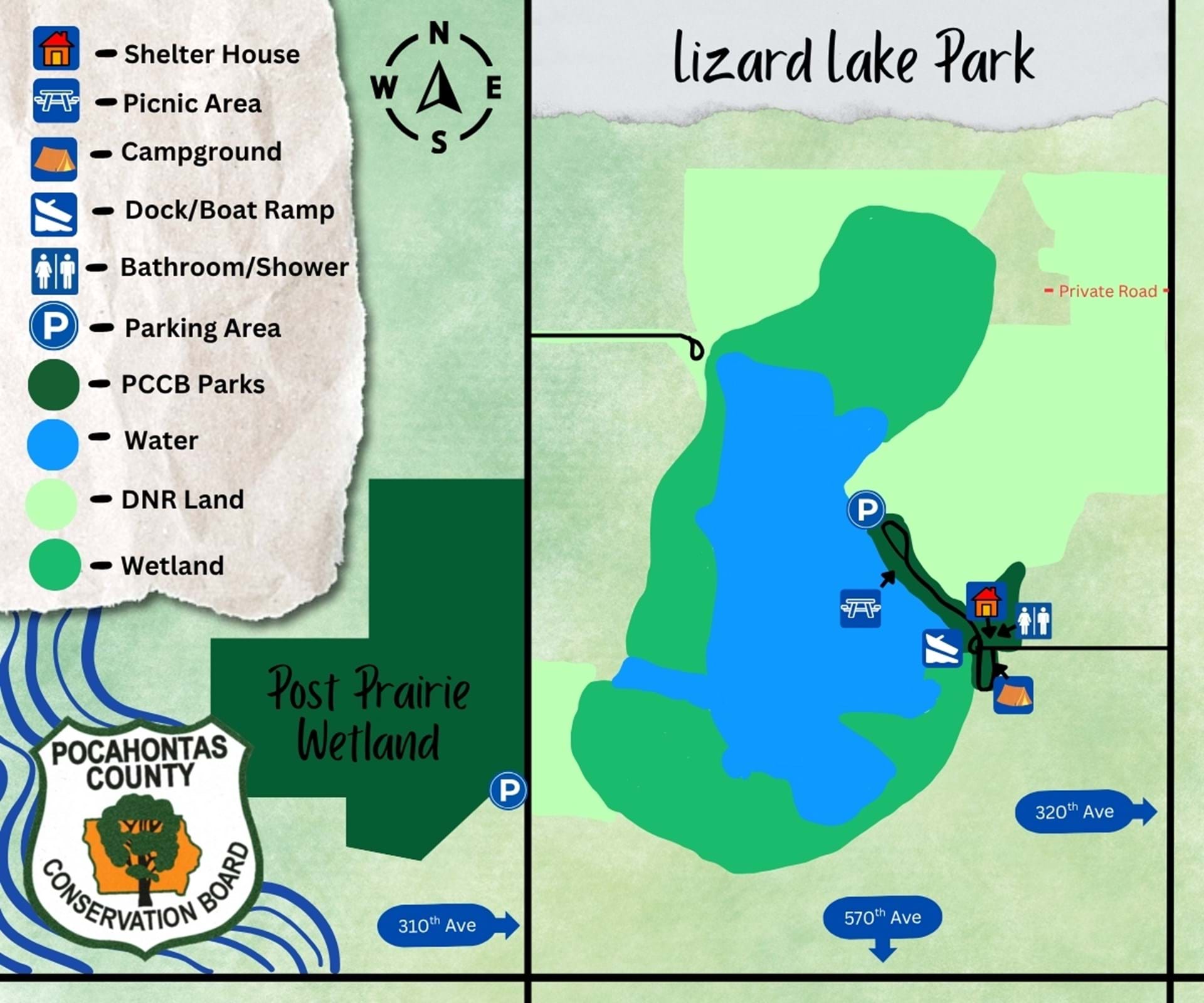 Lizard Lake Map