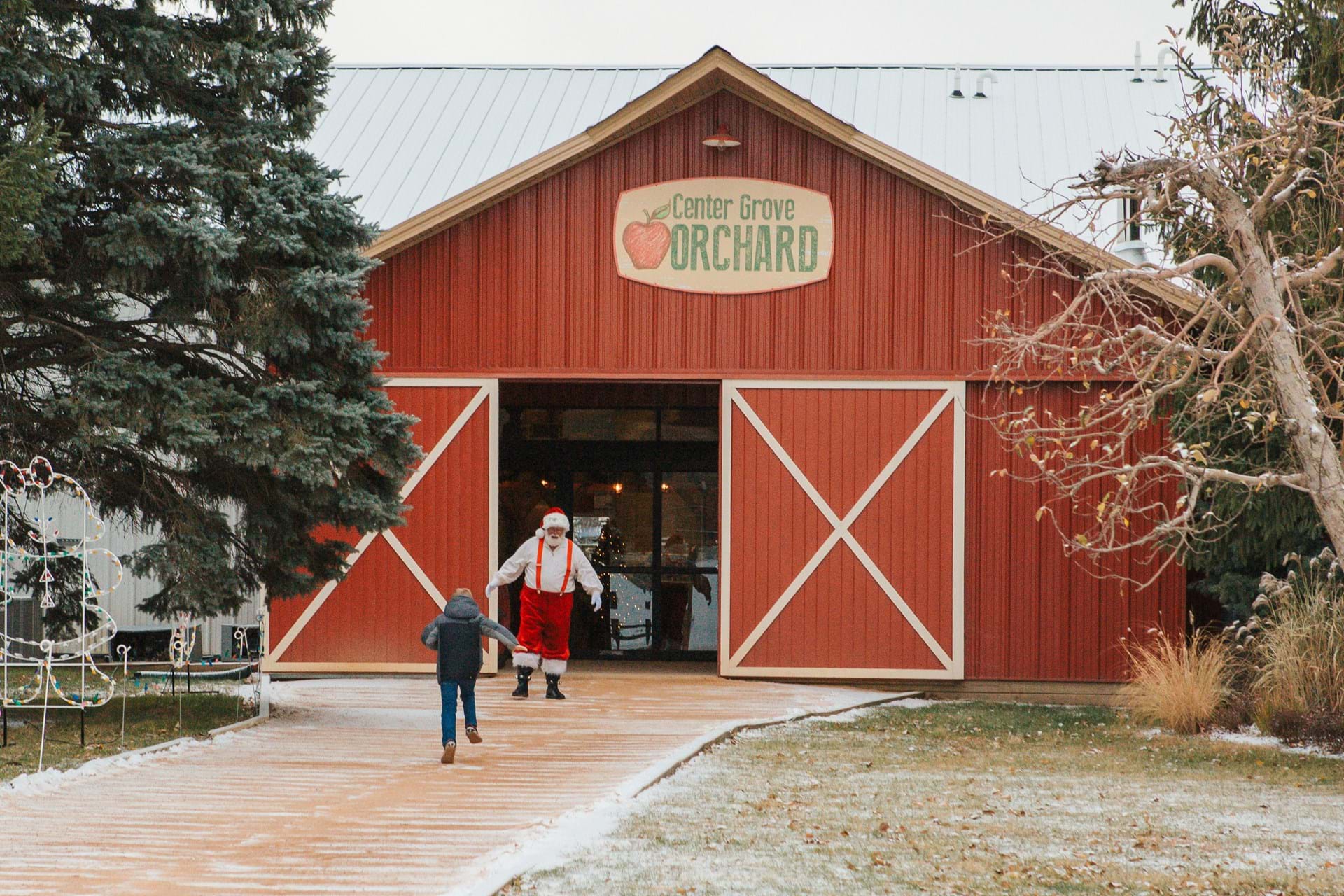 Santa at Center Grove Orchard