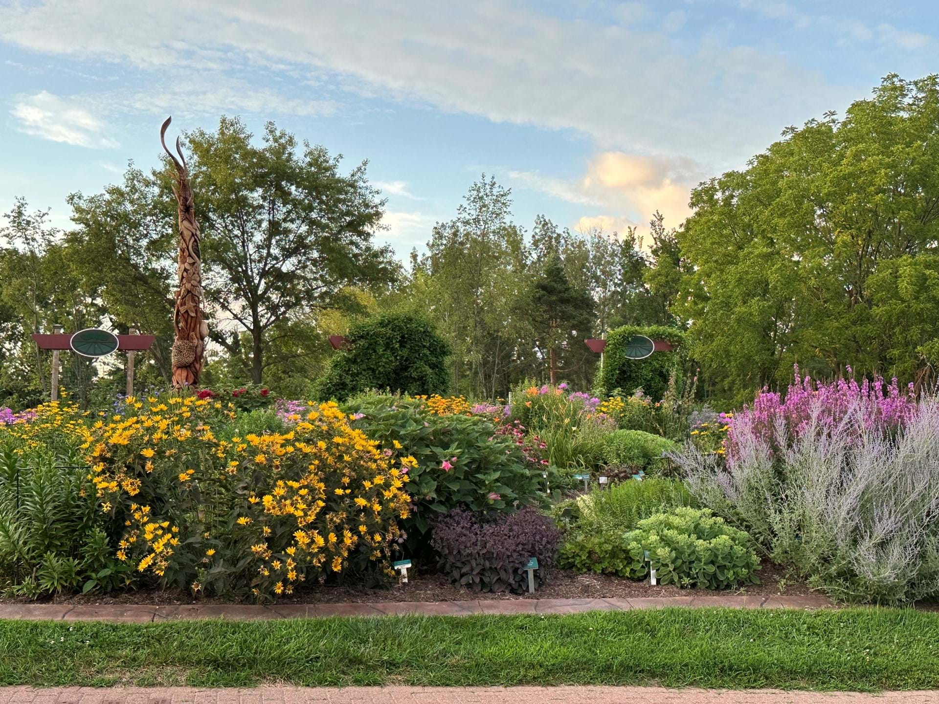 Perennial Garden & Wood Carving
