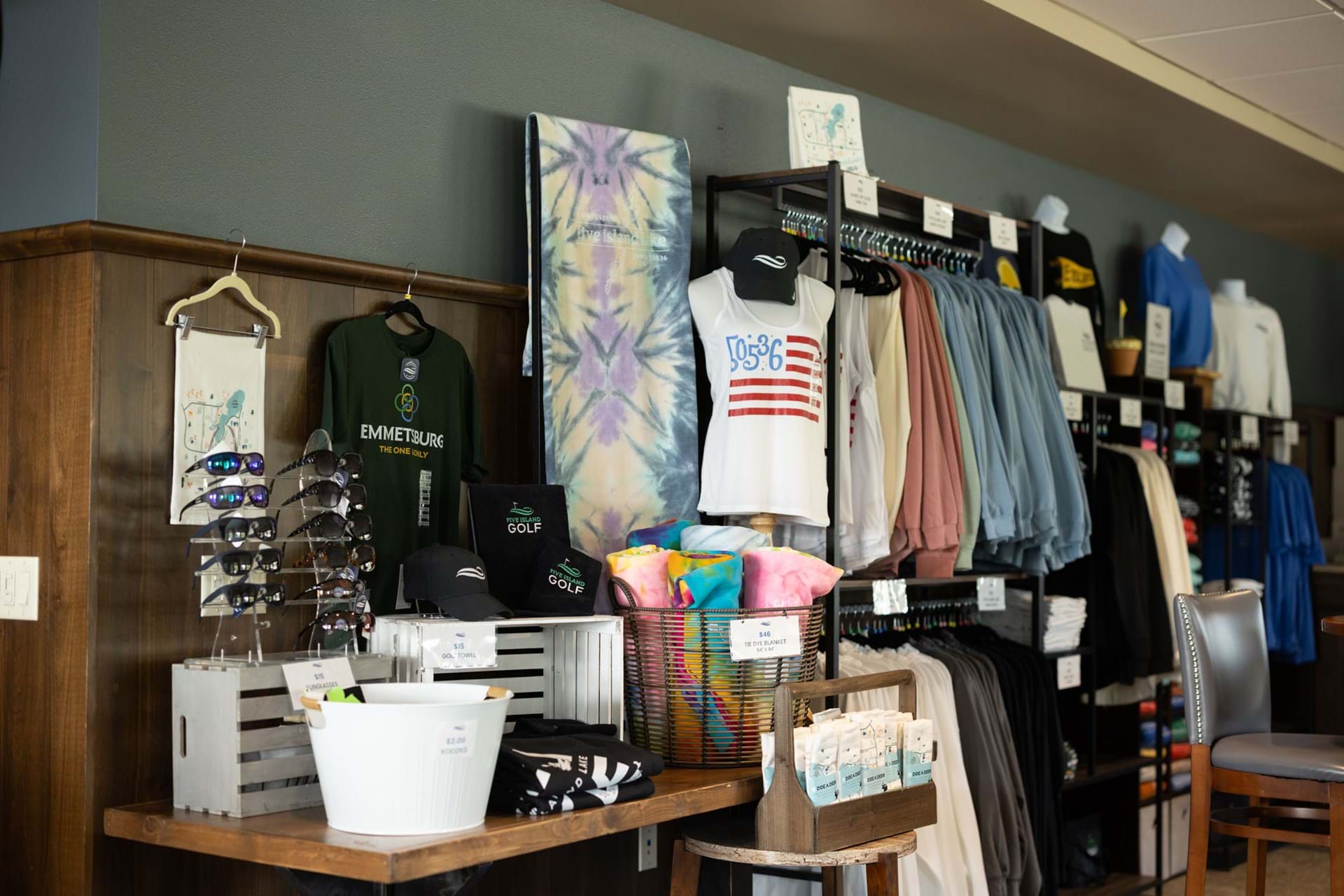 Small retail/pro shop area in The Shores