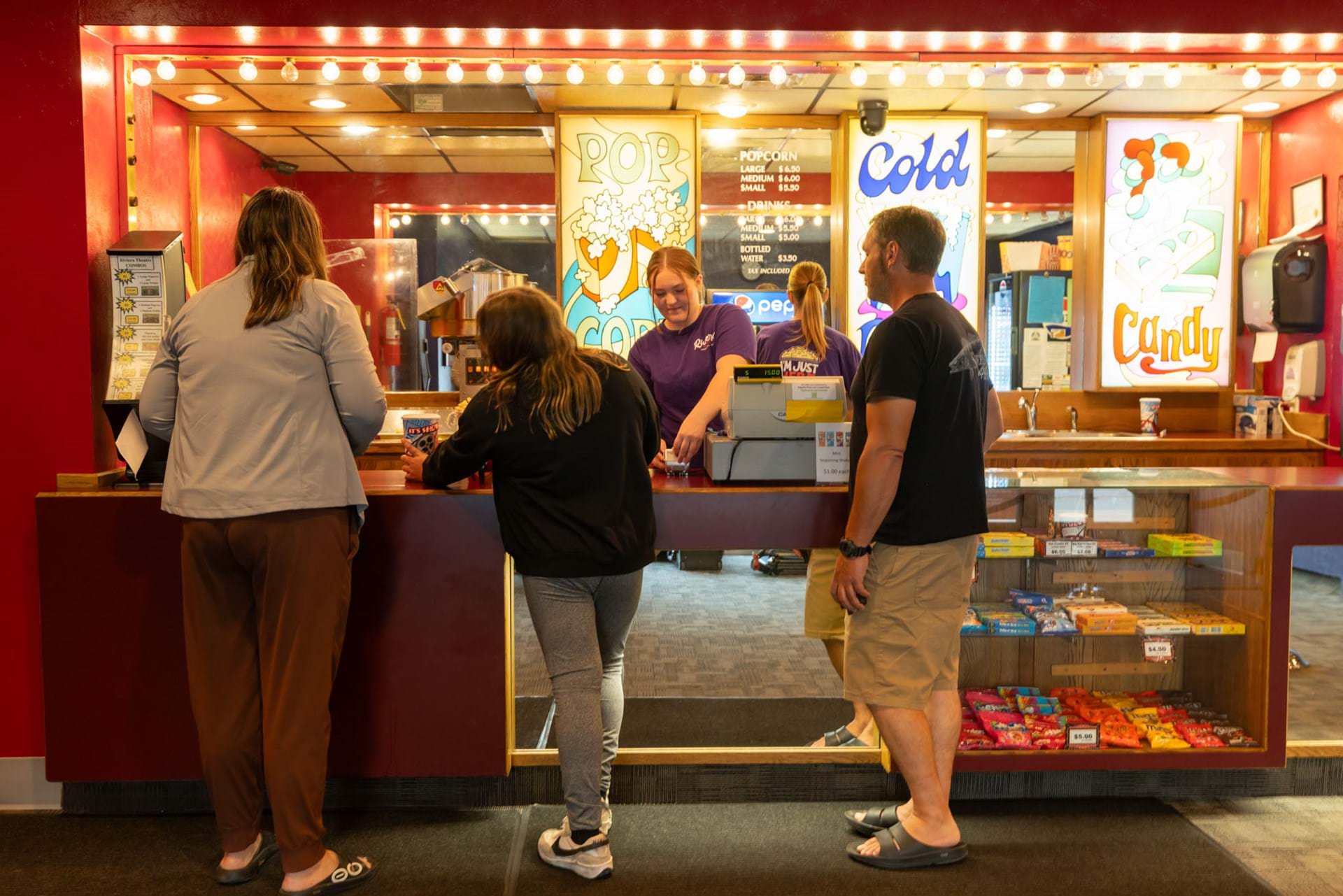 Guests purchasing concessions