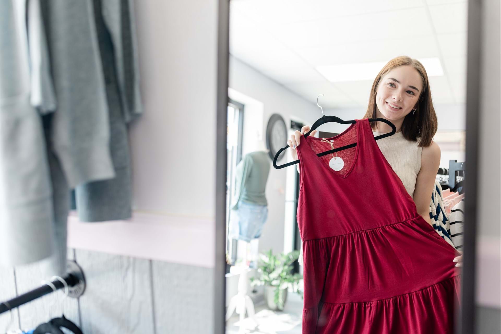 Young woman shopping